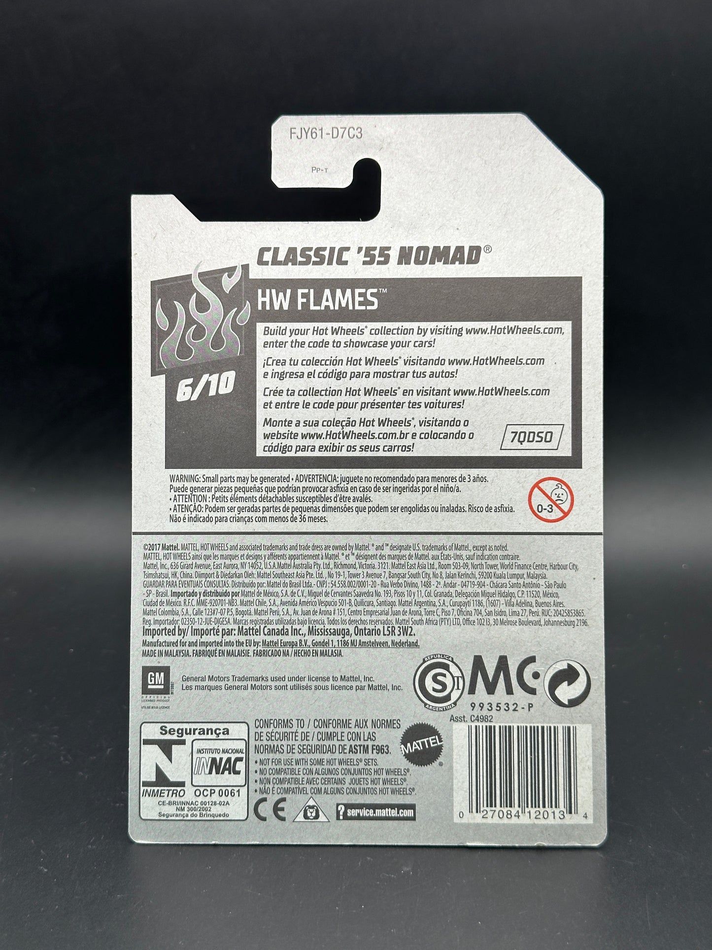 HOT WHEELS - CLASSIC 55 NOMAD (2018) - HW FLAMES 6/10