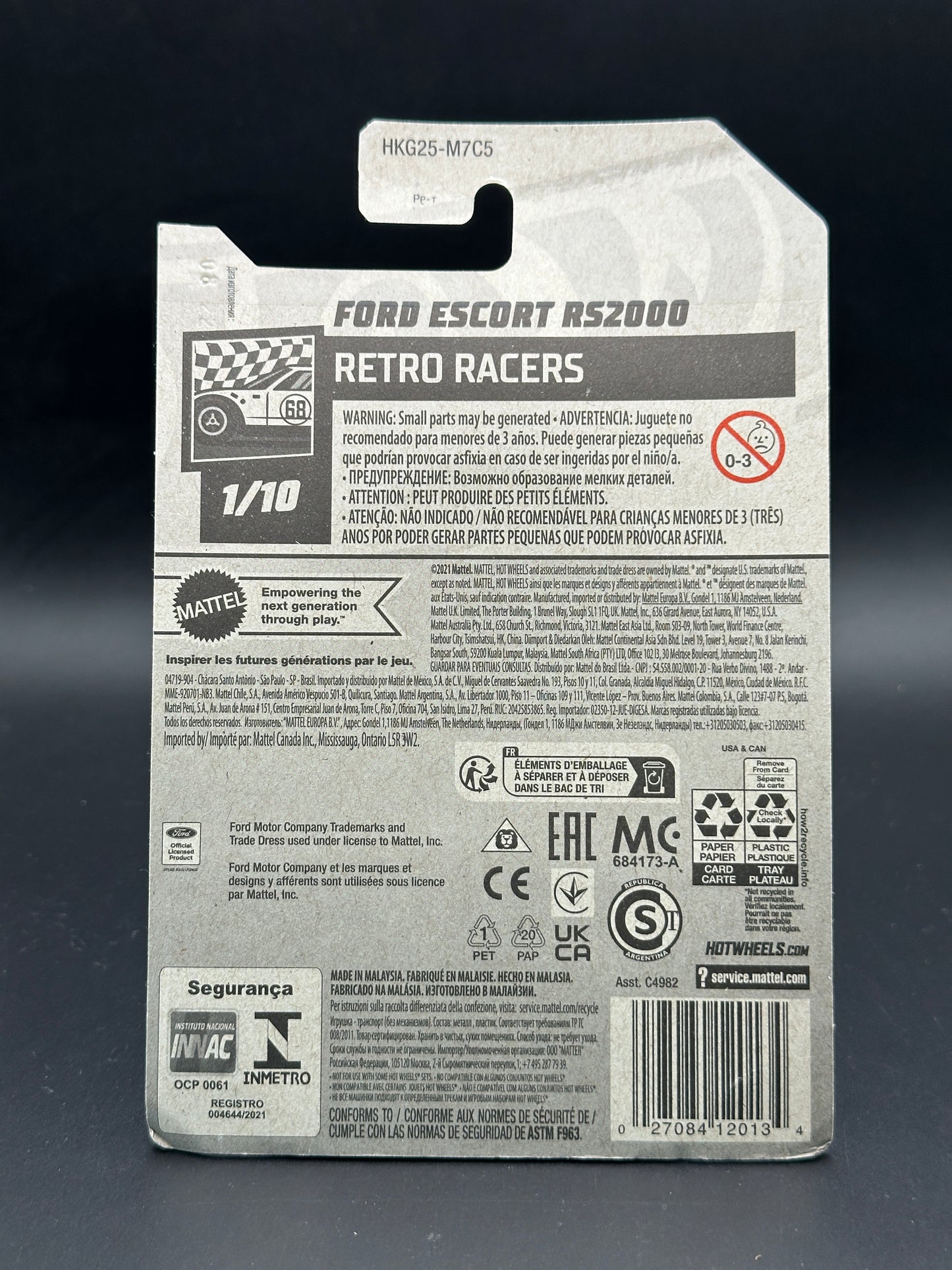 HOT WHEELS - FORD ESCORT RS2000 (2023) - HW RETRO RACERS 1/10