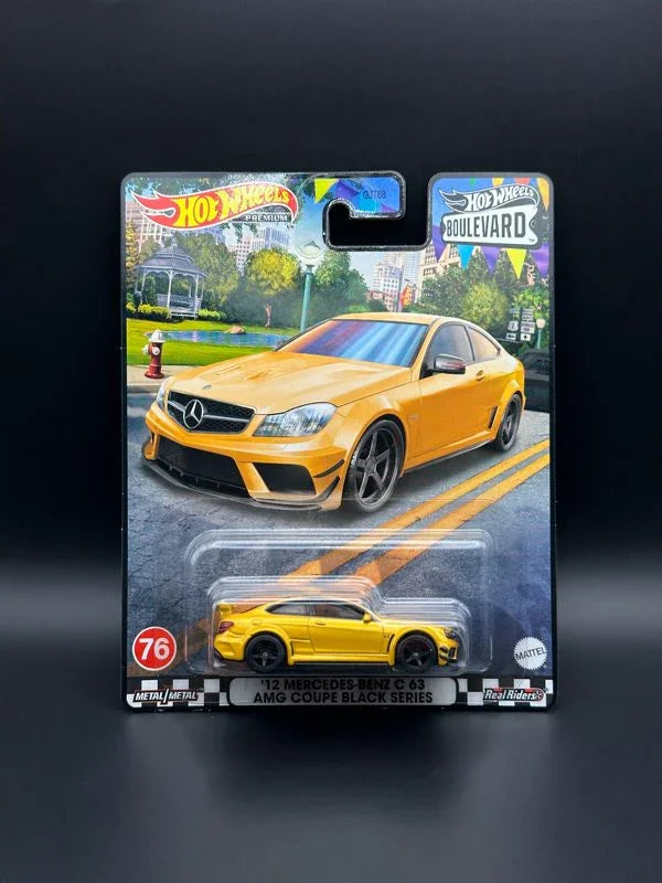 HOT WHEELS - 12 MERCEDES-BENZ C63 AMG COUPE BLACK SERIES (2023) - BOULEVARD 76