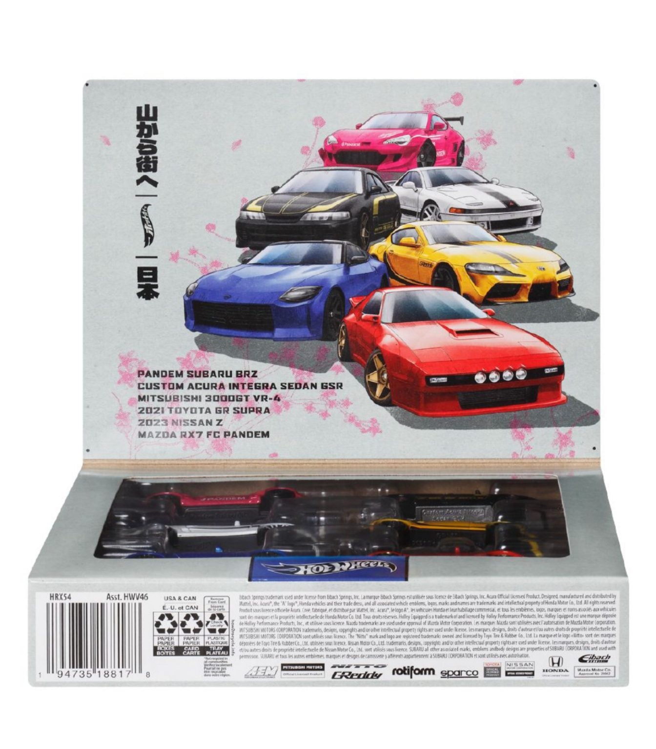 HOT WHEELS - STREETS OF JAPAN - 6 PACK - JDM / JAPAN SERIES