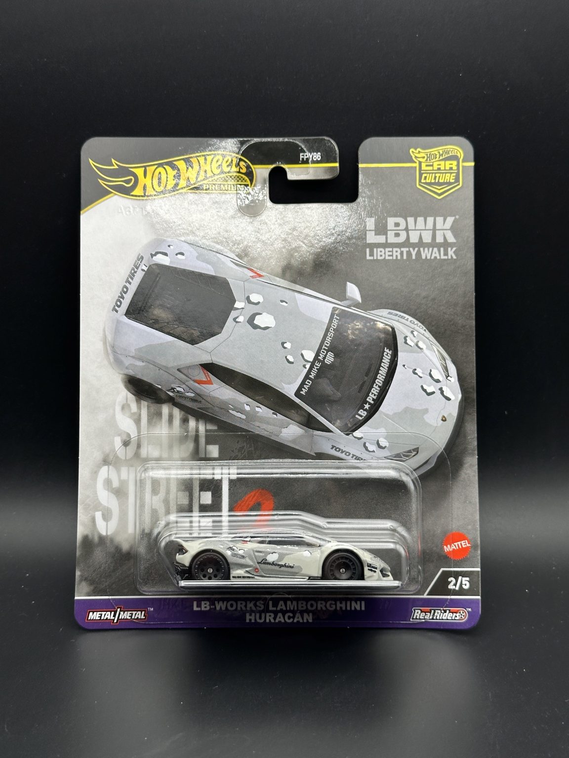 HOT WHEELS - LBWK LAMBORGHINI HURACAN (2024) - CAR CULTURE - SLIDE STREET 2 2/5
