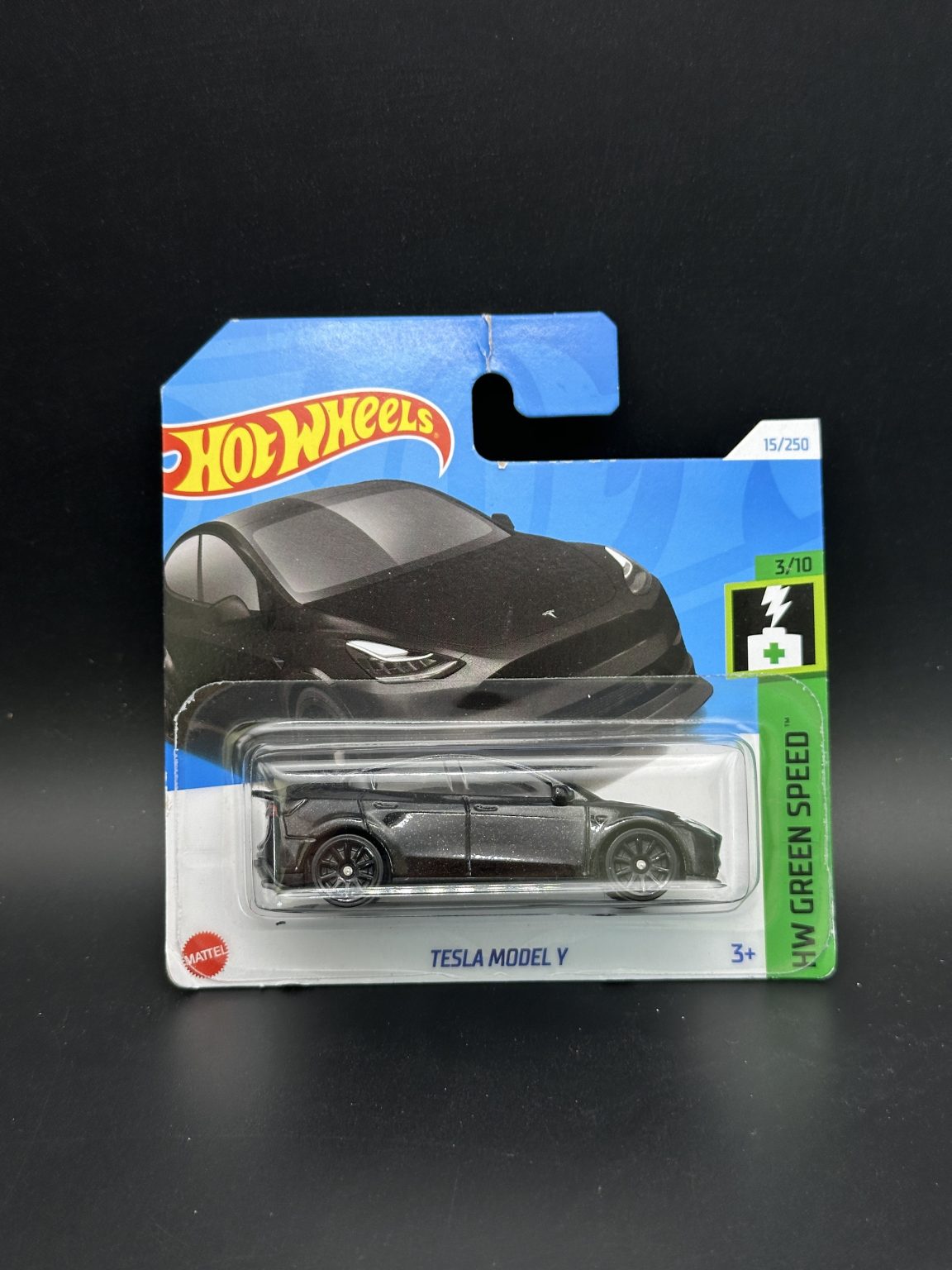 HOT WHEELS - TESLA MODEL Y (2024) - HW GREEN SPEED 3/10