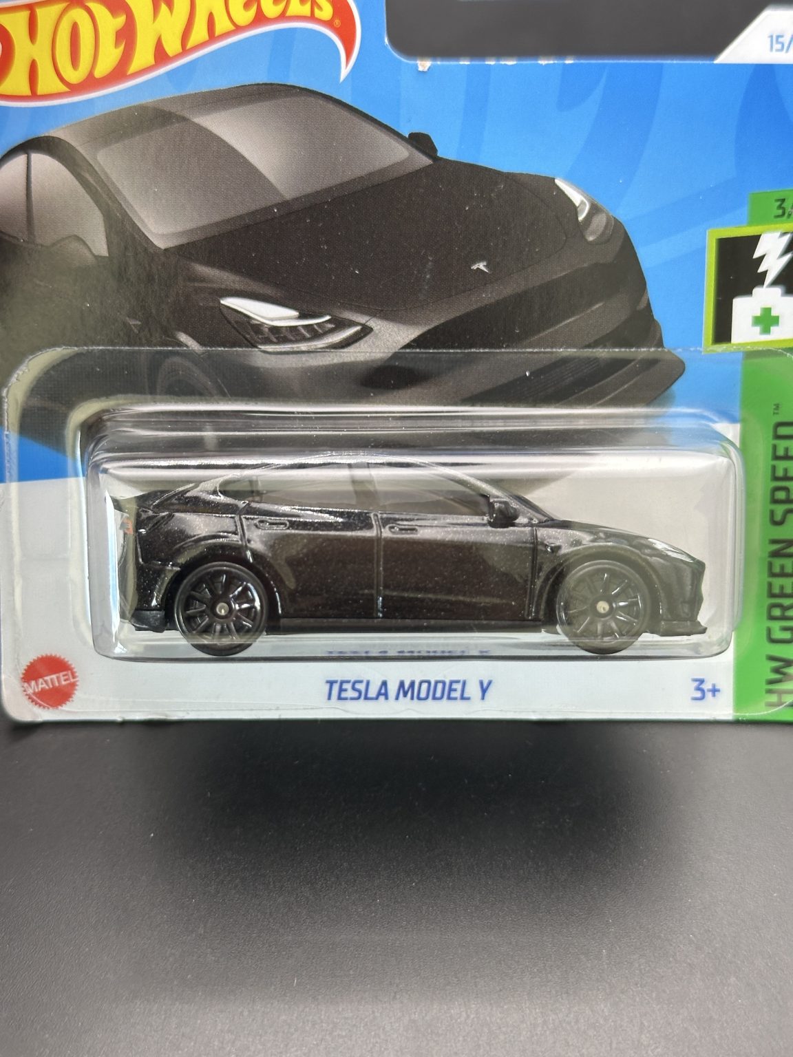 HOT WHEELS - TESLA MODEL Y (2024) - HW GREEN SPEED 3/10