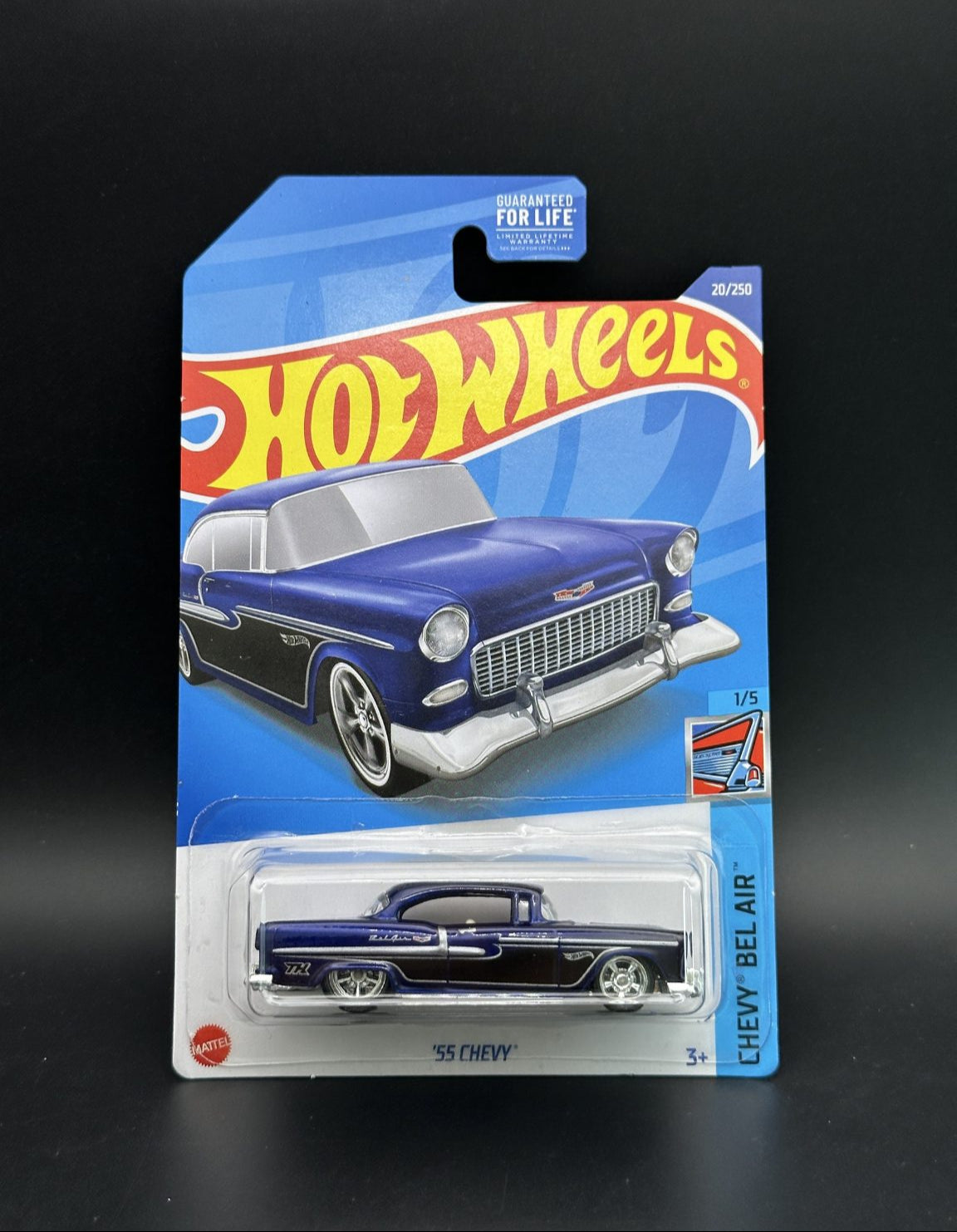 HOT WHEELS - 55 CHEVY (2022) - SUPER TREASURE HUNT - HW CHEVY BEL AIR 1/5