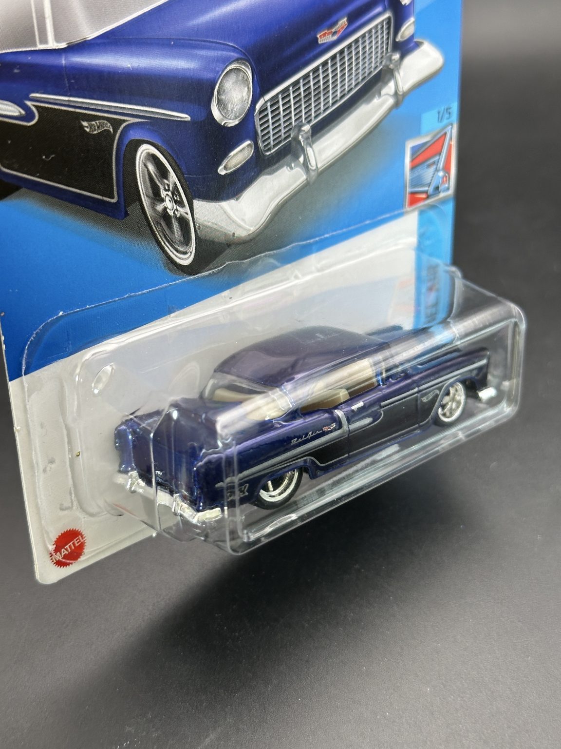HOT WHEELS - 55 CHEVY (2022) - SUPER TREASURE HUNT - HW CHEVY BEL AIR 1/5