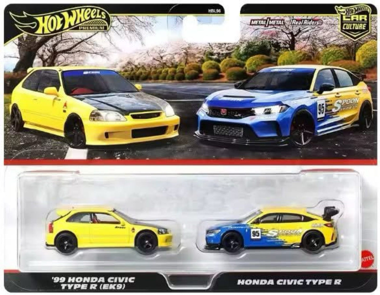 HOT WHEELS - HONDA CIVIC TYPE R (2025) - 2 PACK - PREMIUM / CAR CULTURE