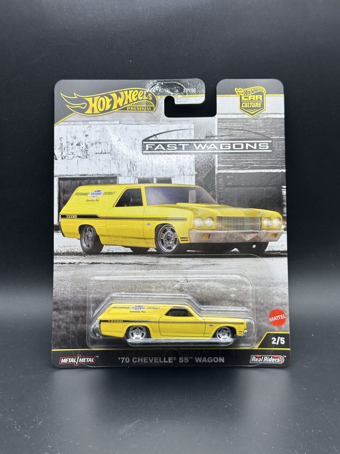 HOT WHEELS - 70 CHEVELLE SS WAGON (2025) - CAR CULTURE FAST WAGONS 2/5