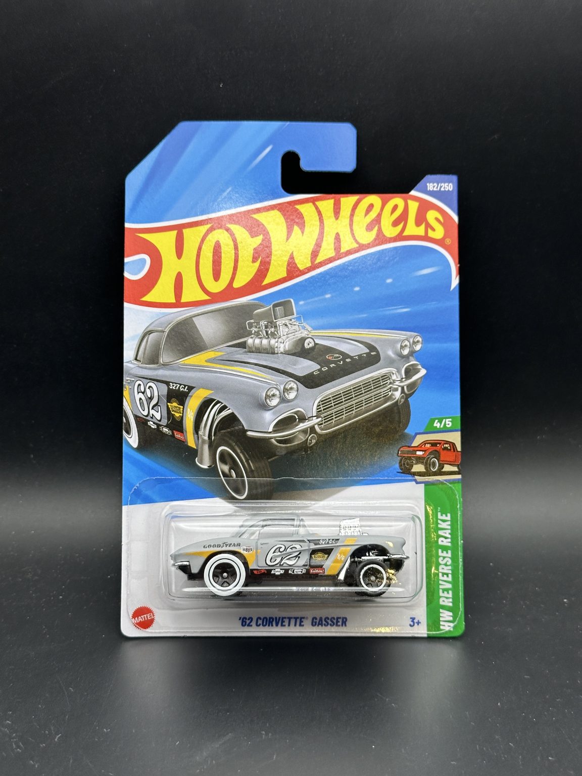 HOT WHEELS - 62 CORVETTE GASSER (2025) - HW REVERSE RAKE 4/5