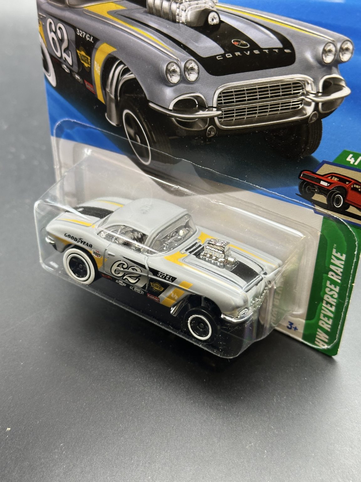 HOT WHEELS - 62 CORVETTE GASSER (2025) - HW REVERSE RAKE 4/5