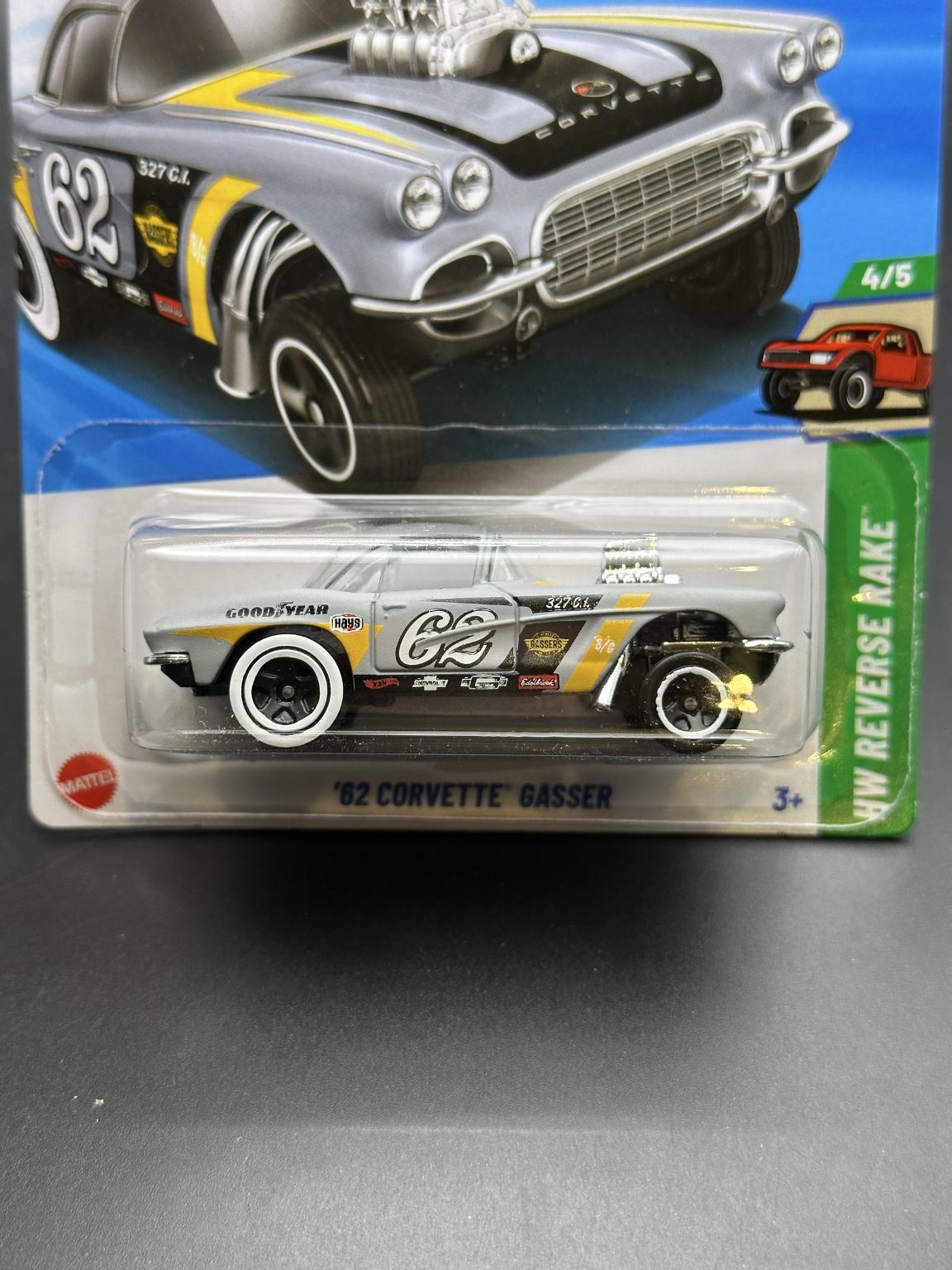 HOT WHEELS - 62 CORVETTE GASSER (2025) - HW REVERSE RAKE 4/5