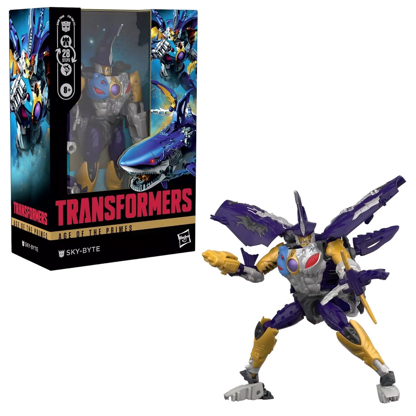 TRANSFORMERS AGE OF THE PRIMES VOYAGER CLASS - SKY BYTE ACTION FIGURE