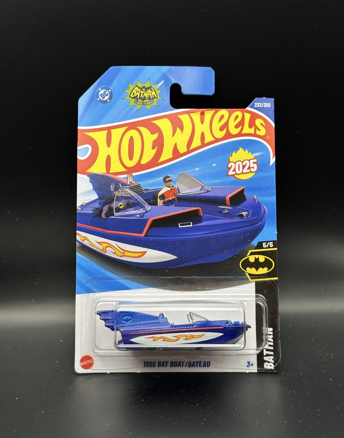 HOT WHEELS - 1966 BAT BOAT (2025) - HW BATMAN 5/5