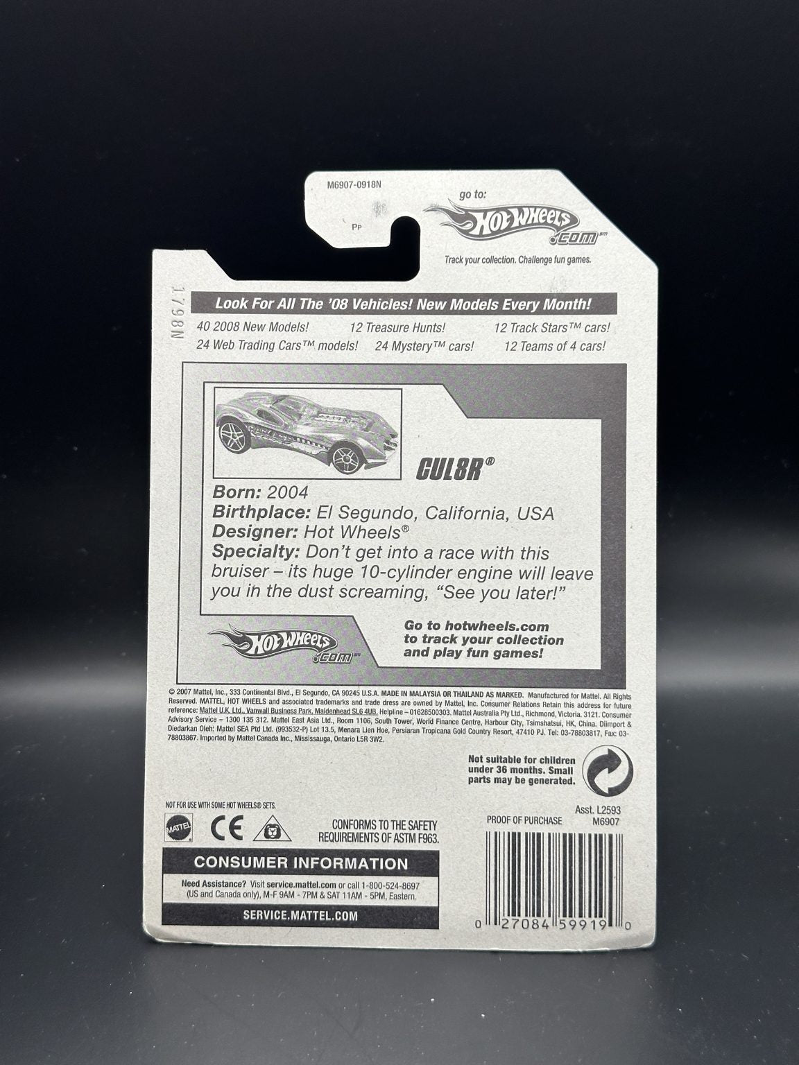 HOT WHEELS - CUL8R (2008) - HW ALL STARS 1/36