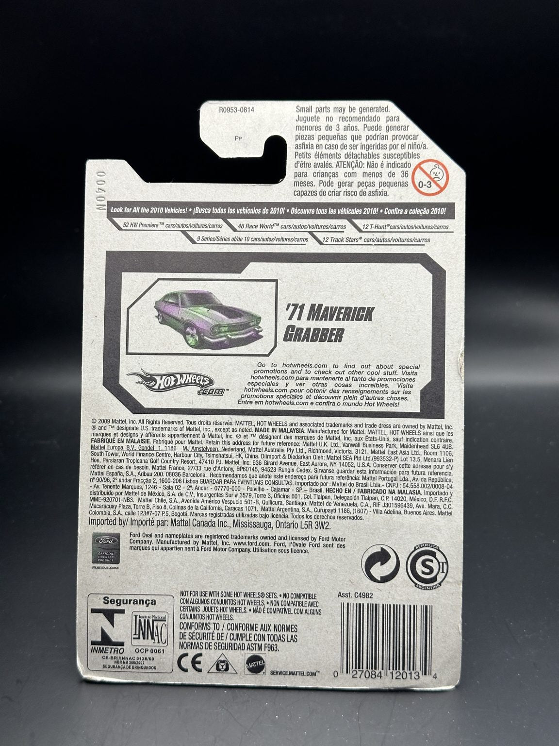 HOT WHEELS - 71 MAVERICK GRABBER (2010) - HW 2010 NEW MODELS PREMIERE 38/52