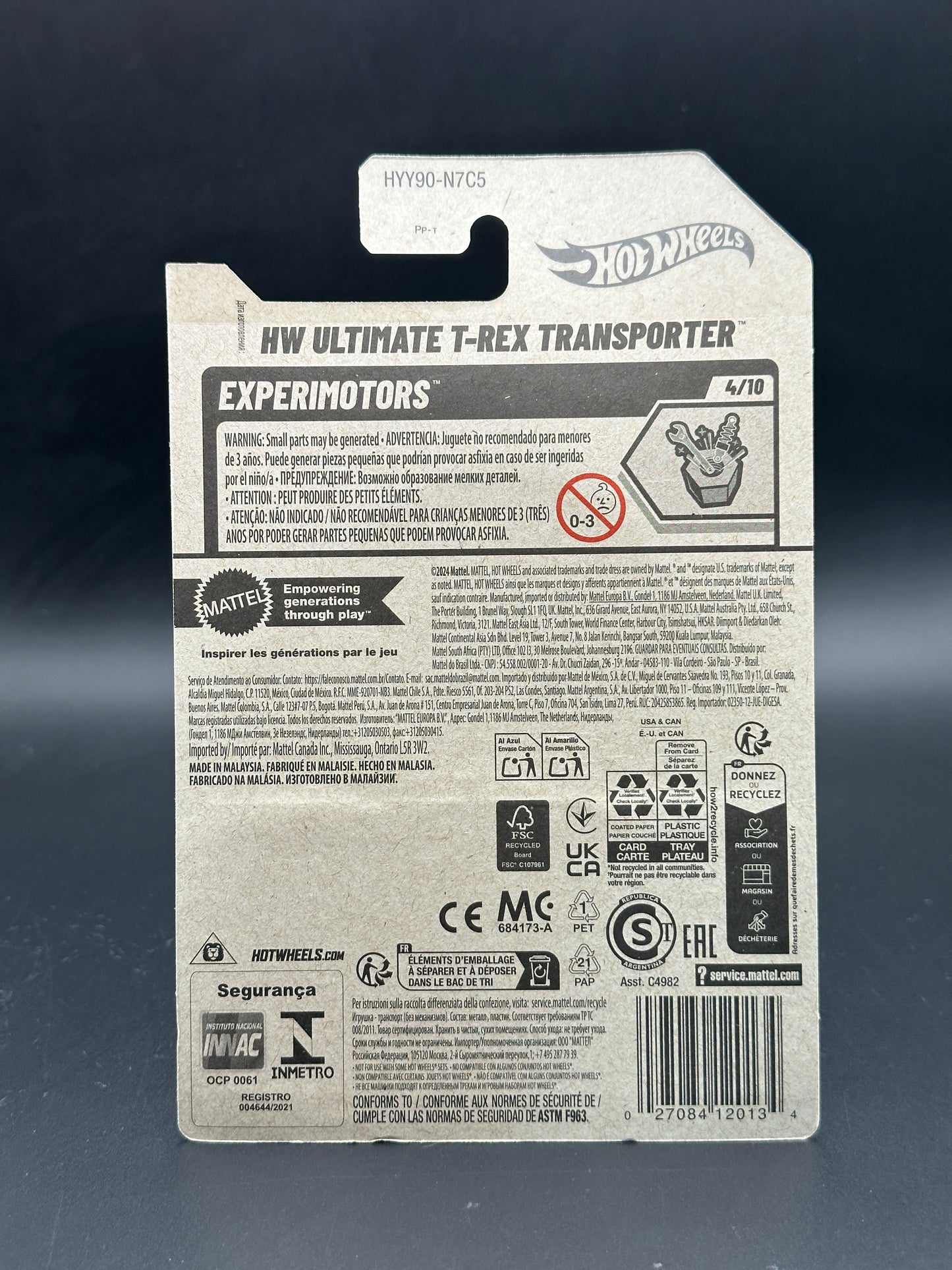 HOT WHEELS - HW ULTIMATE T-REX TRANSPORTER (2025) - HW EXPERIMOTORS 4/10