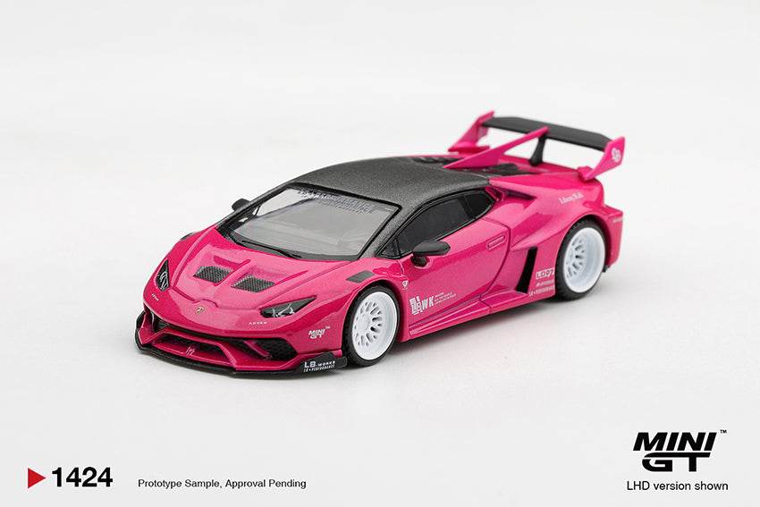 PRE-ORDER DEADLINE: NOVEMBER 4 - MINI GT - LB WORKS LAMBORGHINI HURACAN GT - RUBY PURPLE - EST ARRIVAL APRIL 2027 - STANDARD BOX