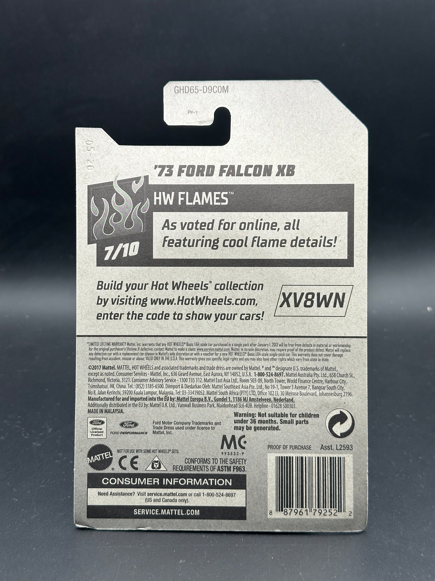 HOT WHEELS - 73 FORD FALCON XB (2020) - HW FLAMES 7/10