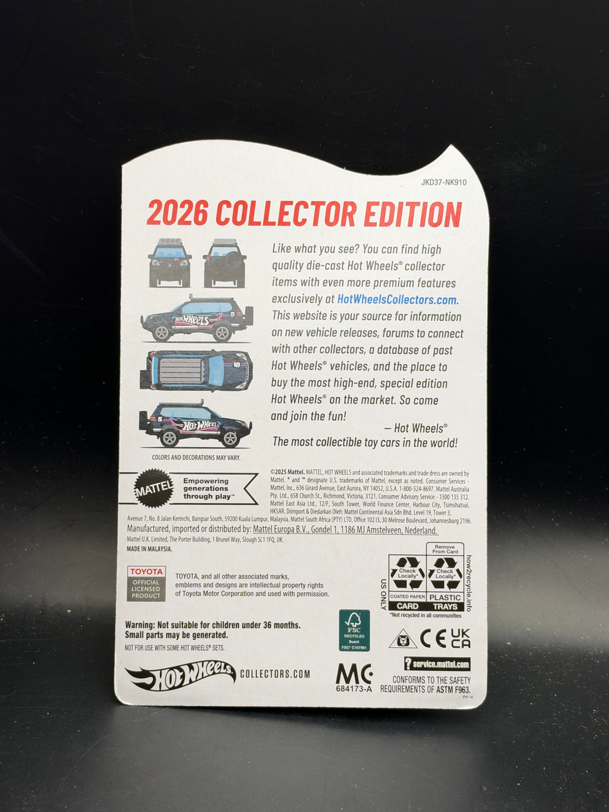 HOT WHEELS - 05 TOYOTA LAND CRUISER PRADO (2026) - HOT WHEELS 2026 COLLECTOR EDITION