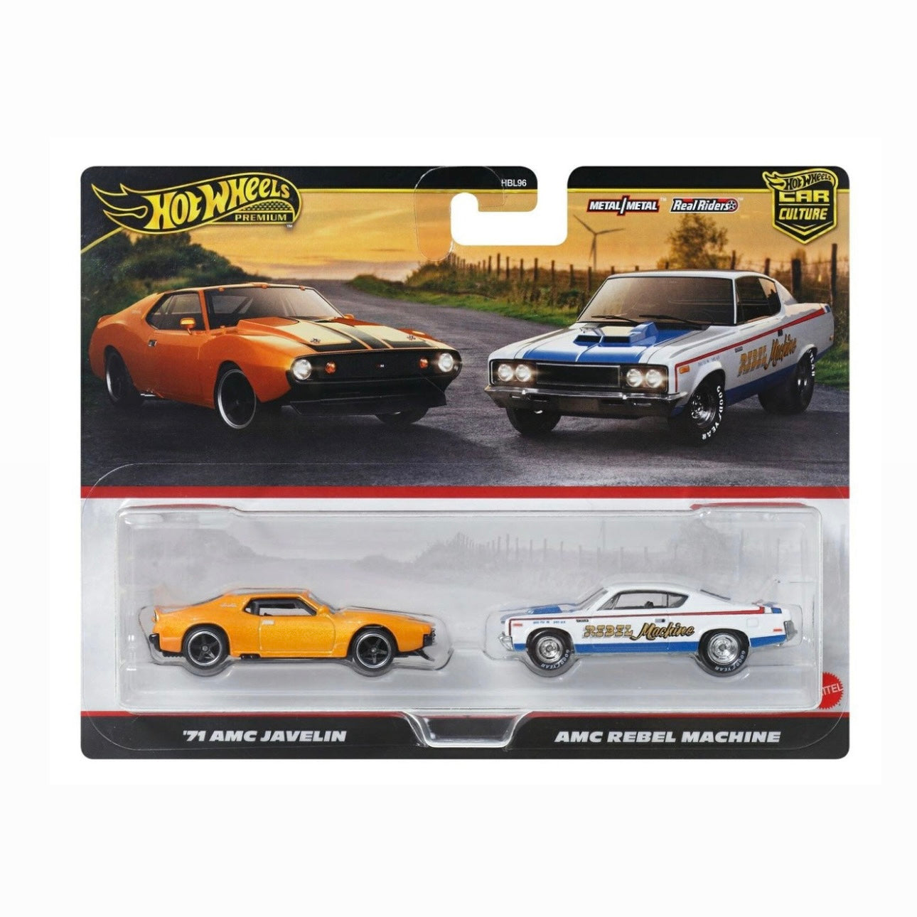 HOT WHEELS - 71 AMC JAVELIN / AMC REBEL MACHINE - 2 PACK