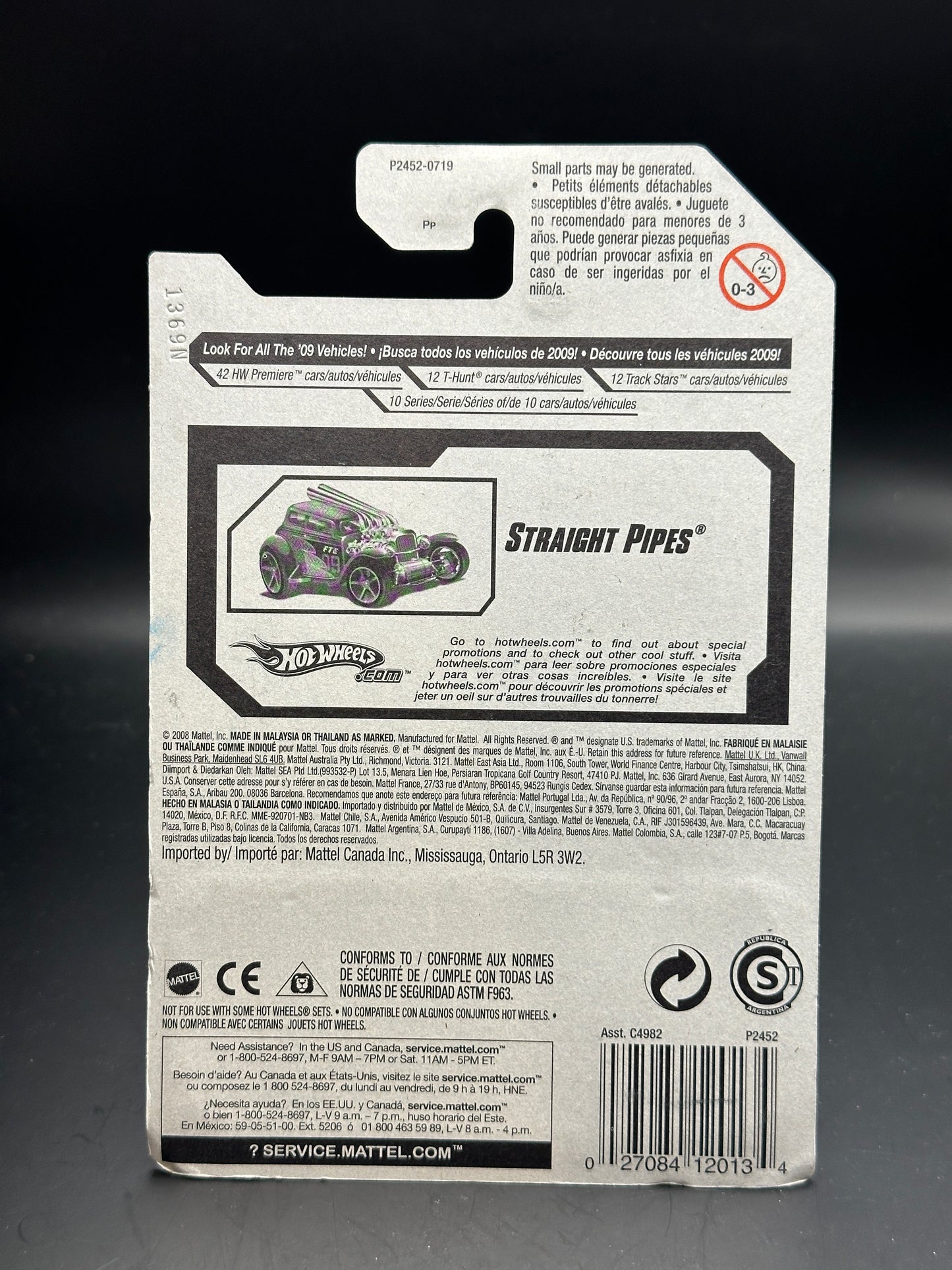 HOT WHEELS - STRAIGHT PIPES (2009) - HW FASTER THAN EVER 6/10