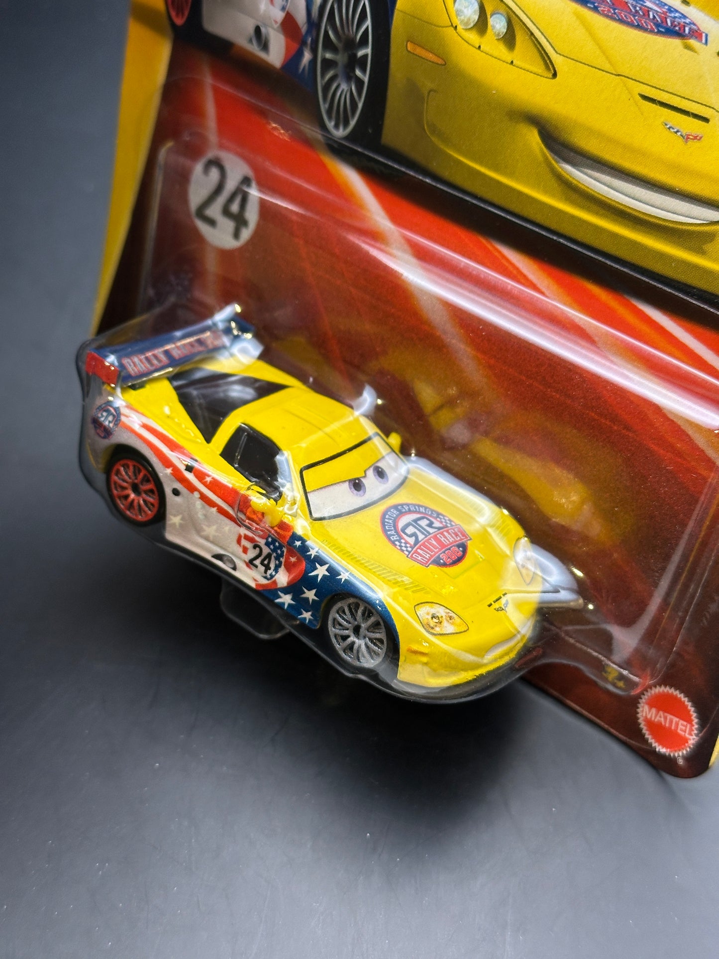 DISNEY PIXAR CARS - JEFF CORVETTE - CARS - RACE AND RESCUE DIECAST