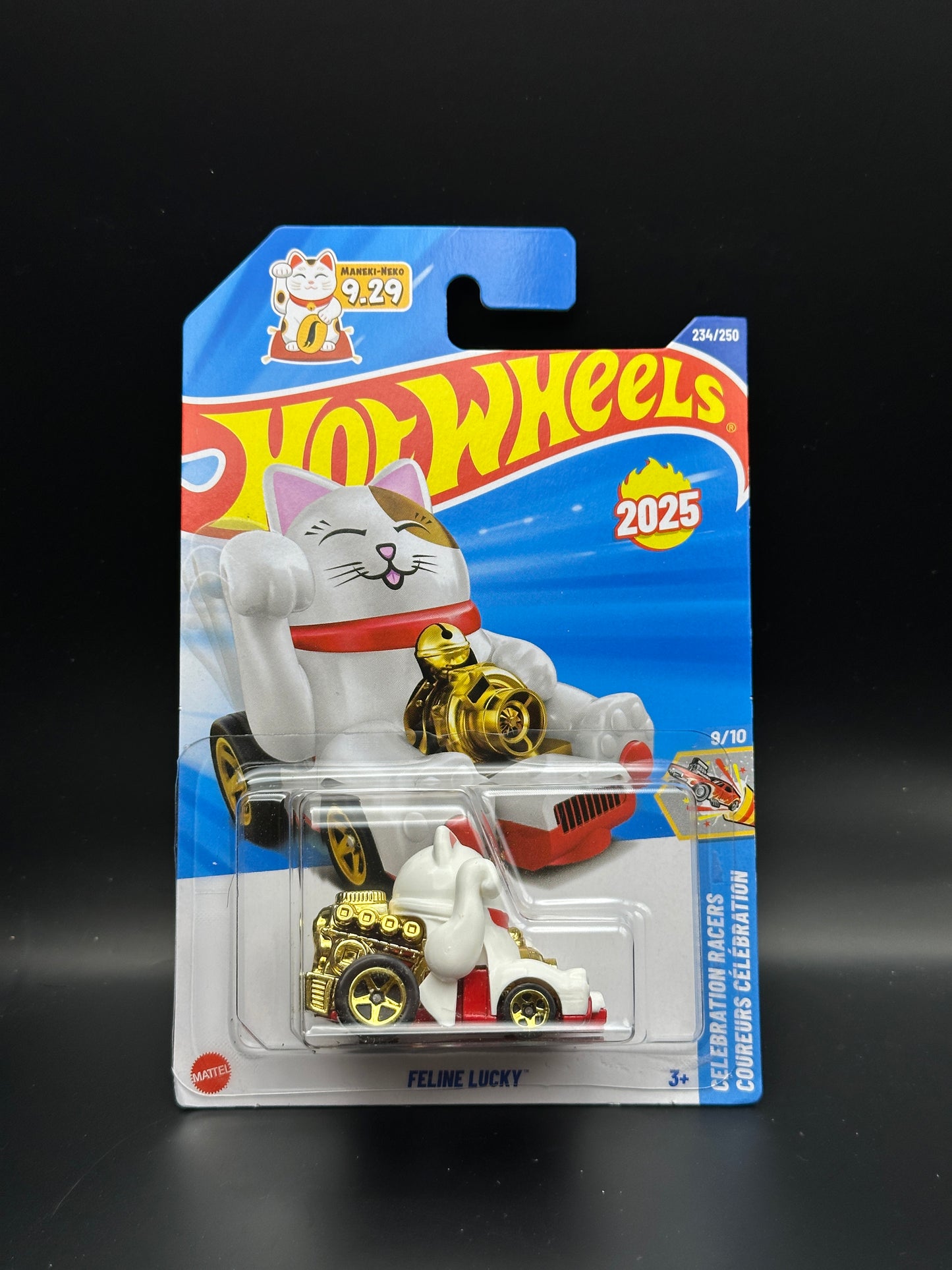 HOT WHEELS - FELINE LUCKY (2025) - HW CELEBRATION RACERS 9/10