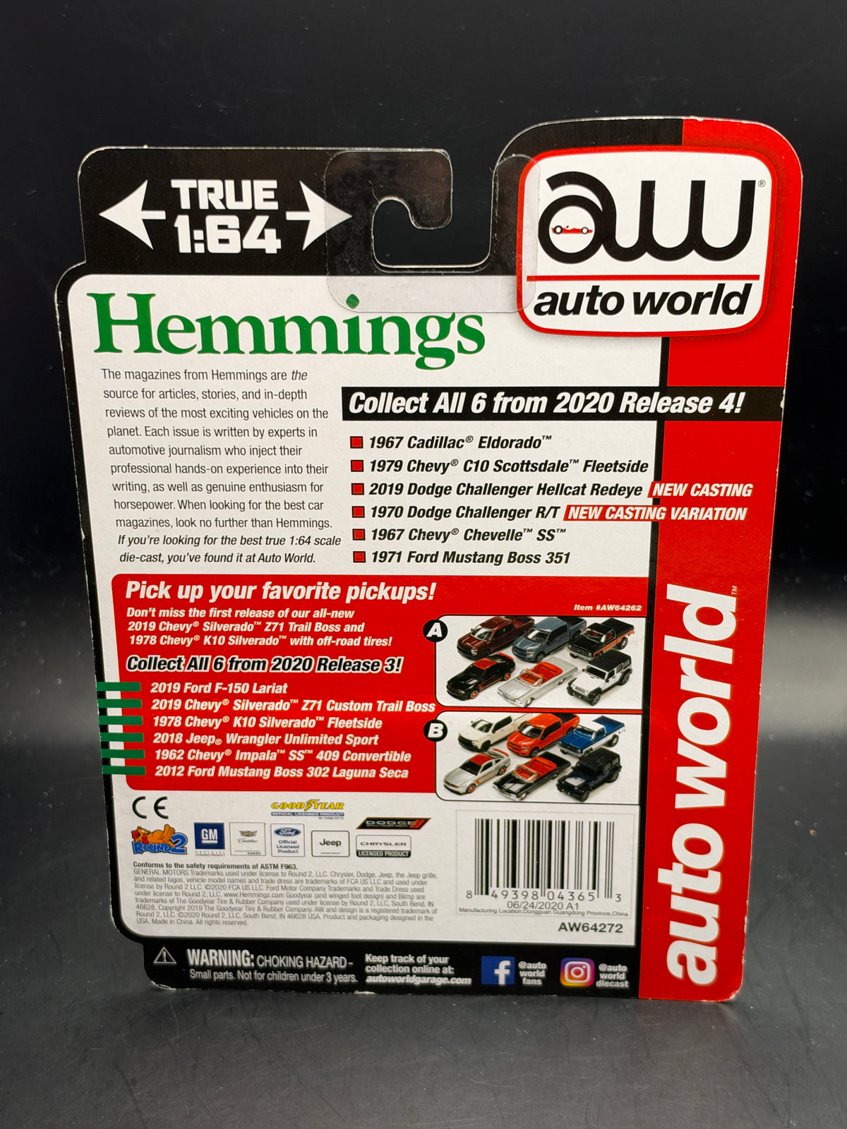 AUTO WORLD - 1979 CHEVY C10 SCOTTSDALE - HEMMINGS MOTOR NEWS - 1/64 SCALE
