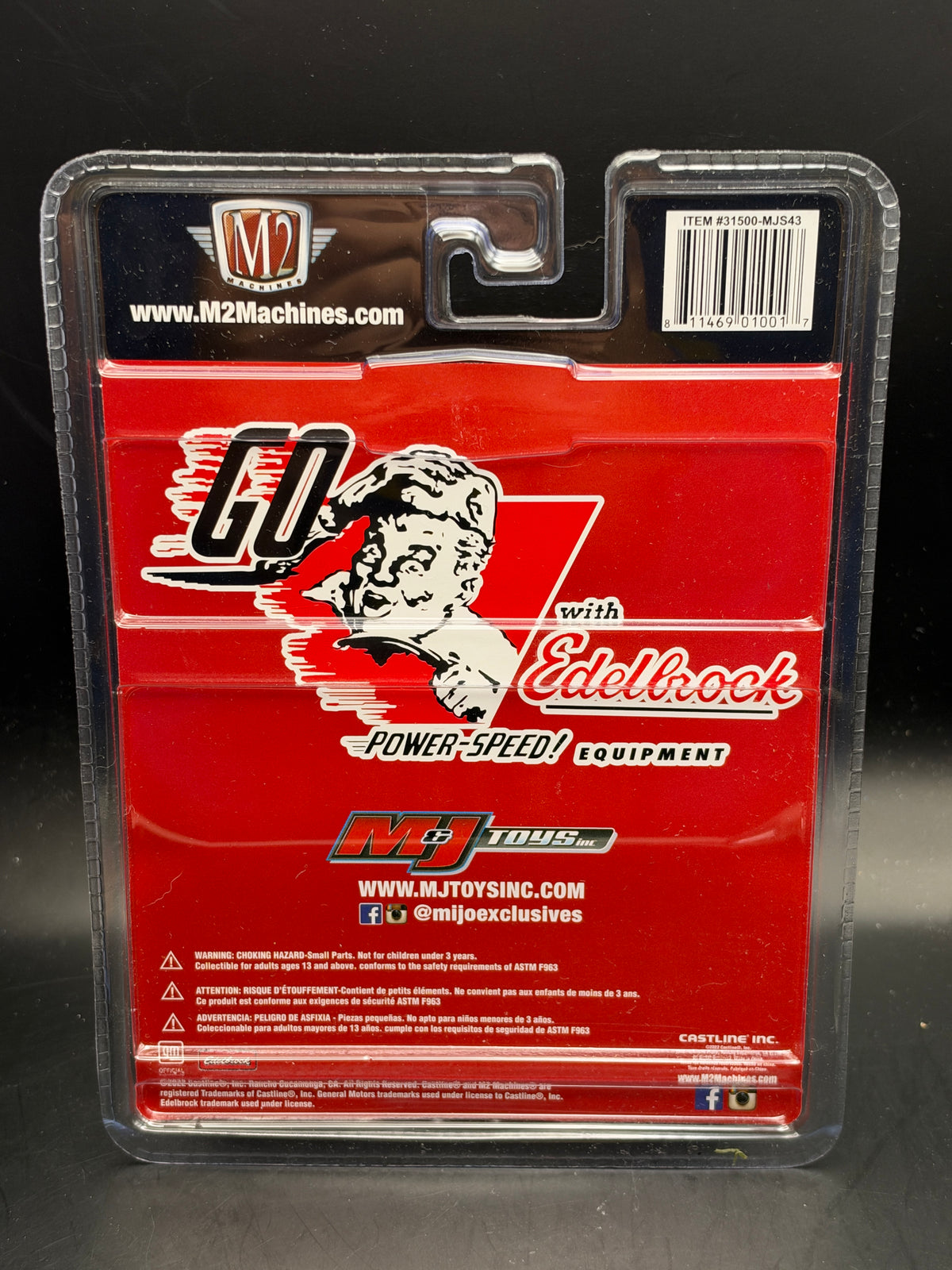 M2 MACHINES - MIJO EXCLUSIVES - 1979 CHEVROLET SILVERADO - MSJ43 - GO WITH EDELBROCK