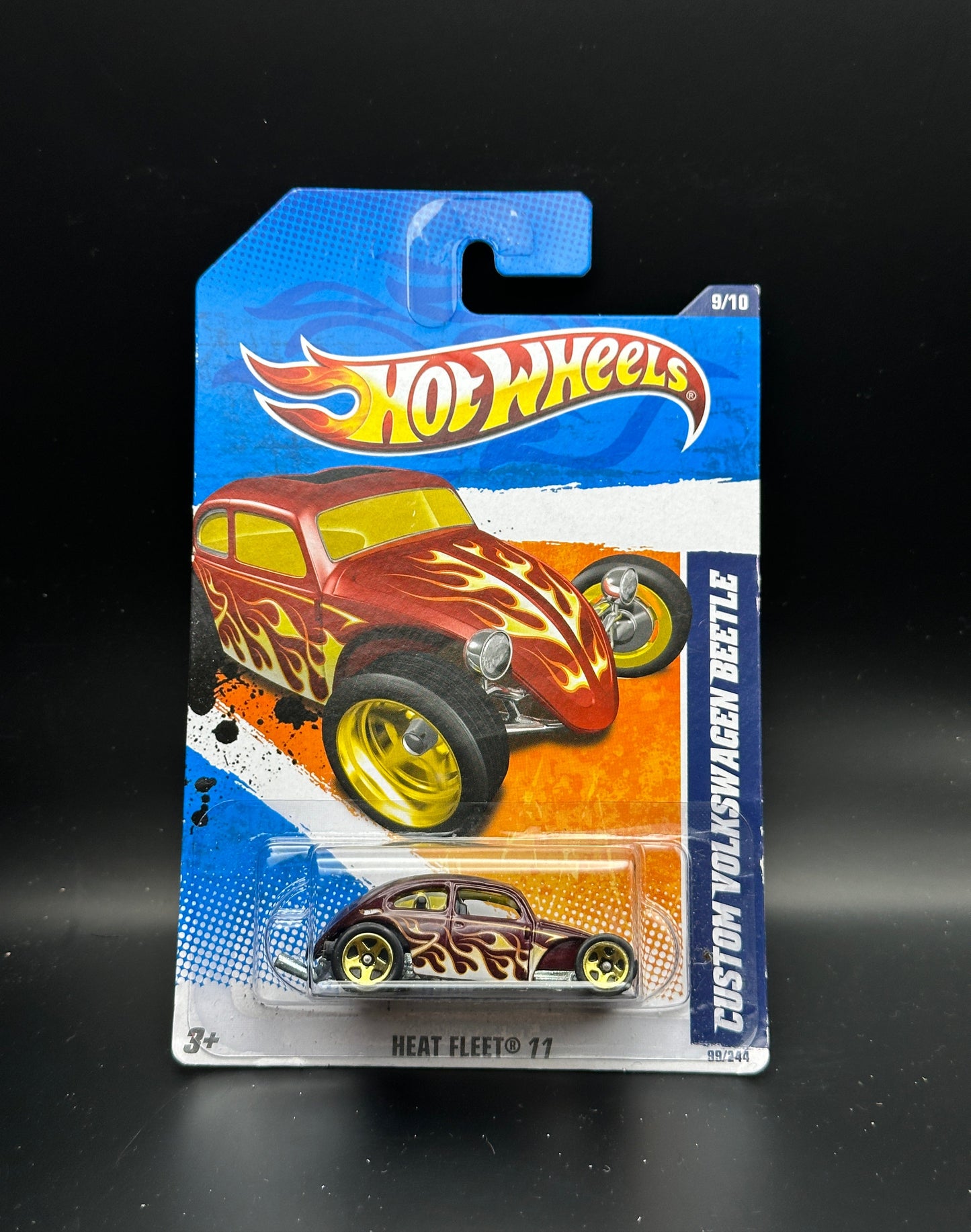 HOT WHEELS - CUSTOM VOLKSWAGEN BEETLE (2011) - HW HEAT FLEET 9/10