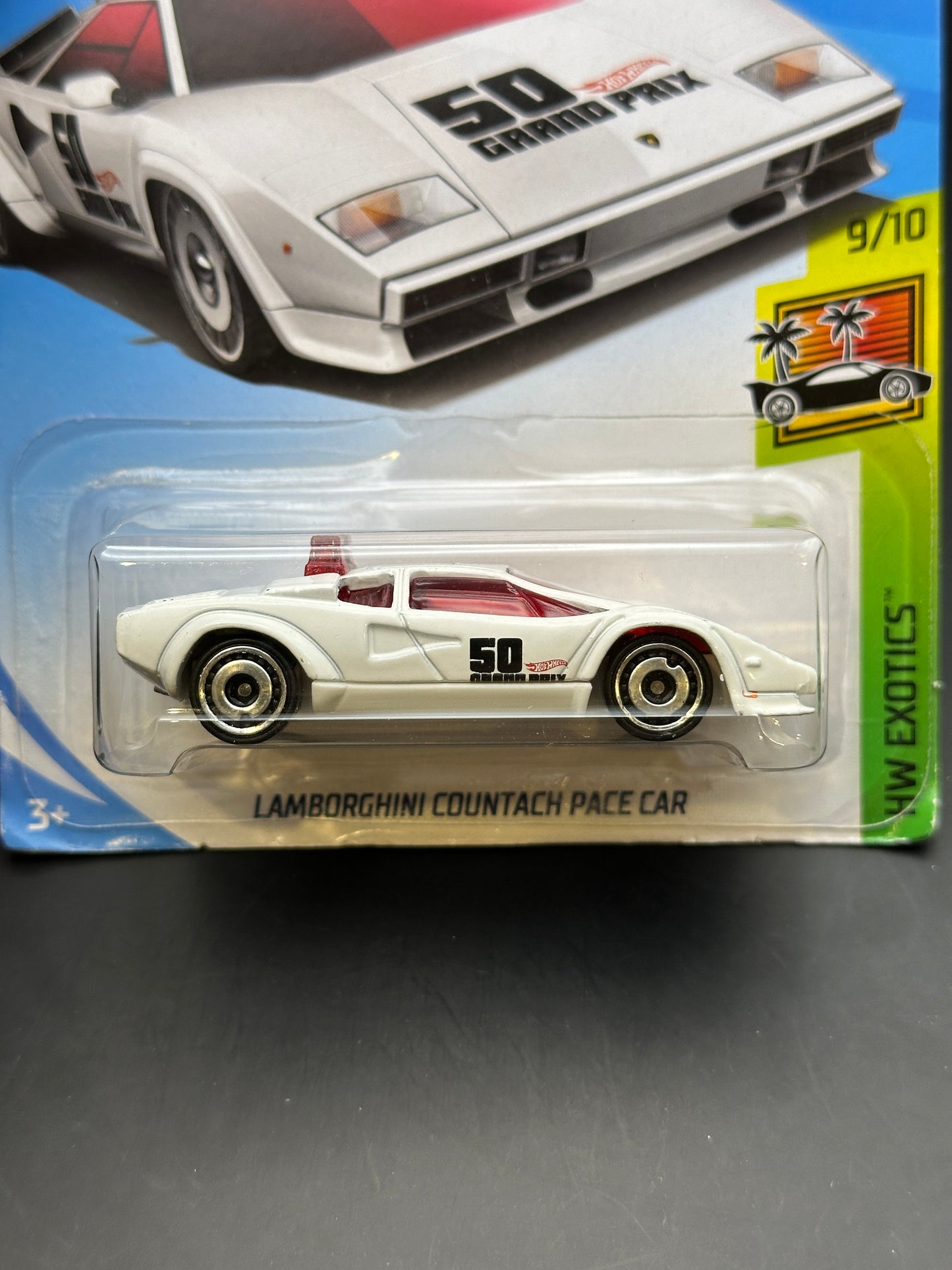 HOT WHEELS - LAMBORGHINI COUNTACH PACE CAR (2018) - HW EXOTICS 9/10