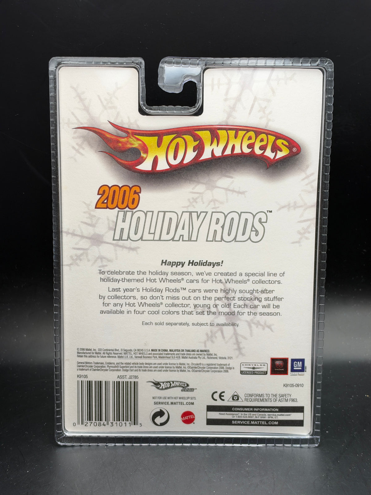 HOT WHEELS - 68 DODGE DART (2006) - LIMITED EDITION - HOLIDAY RODS 5/5