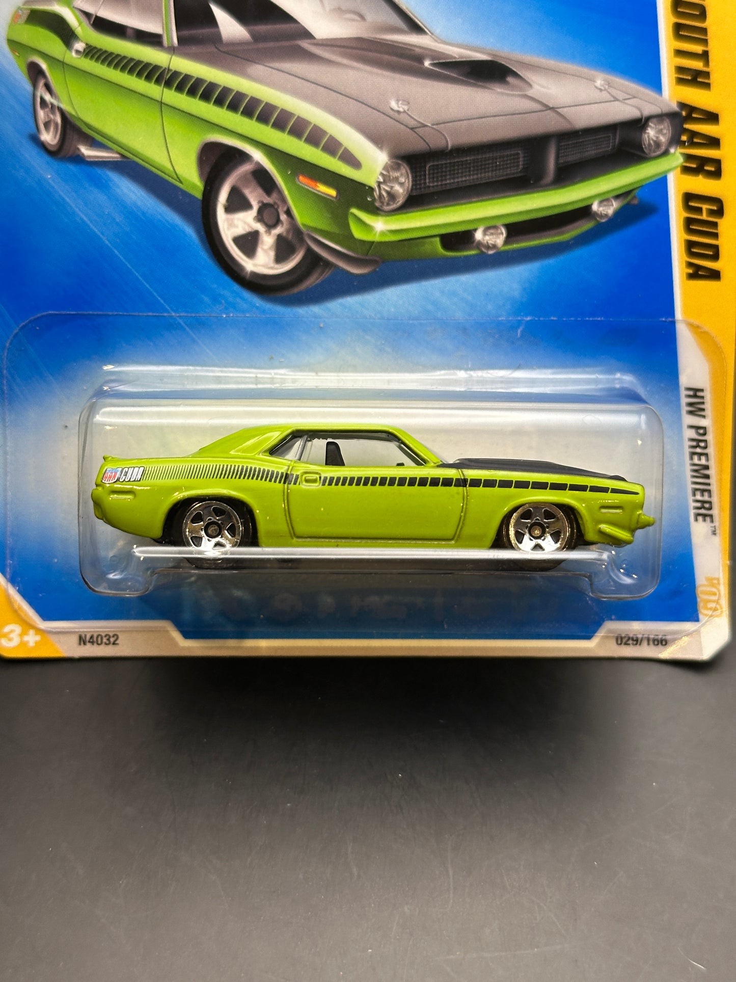 HOT WHEELS - 70 PLYMOUTH AAR CUDA (2009) - HW 2009 PREMIERE 29/42