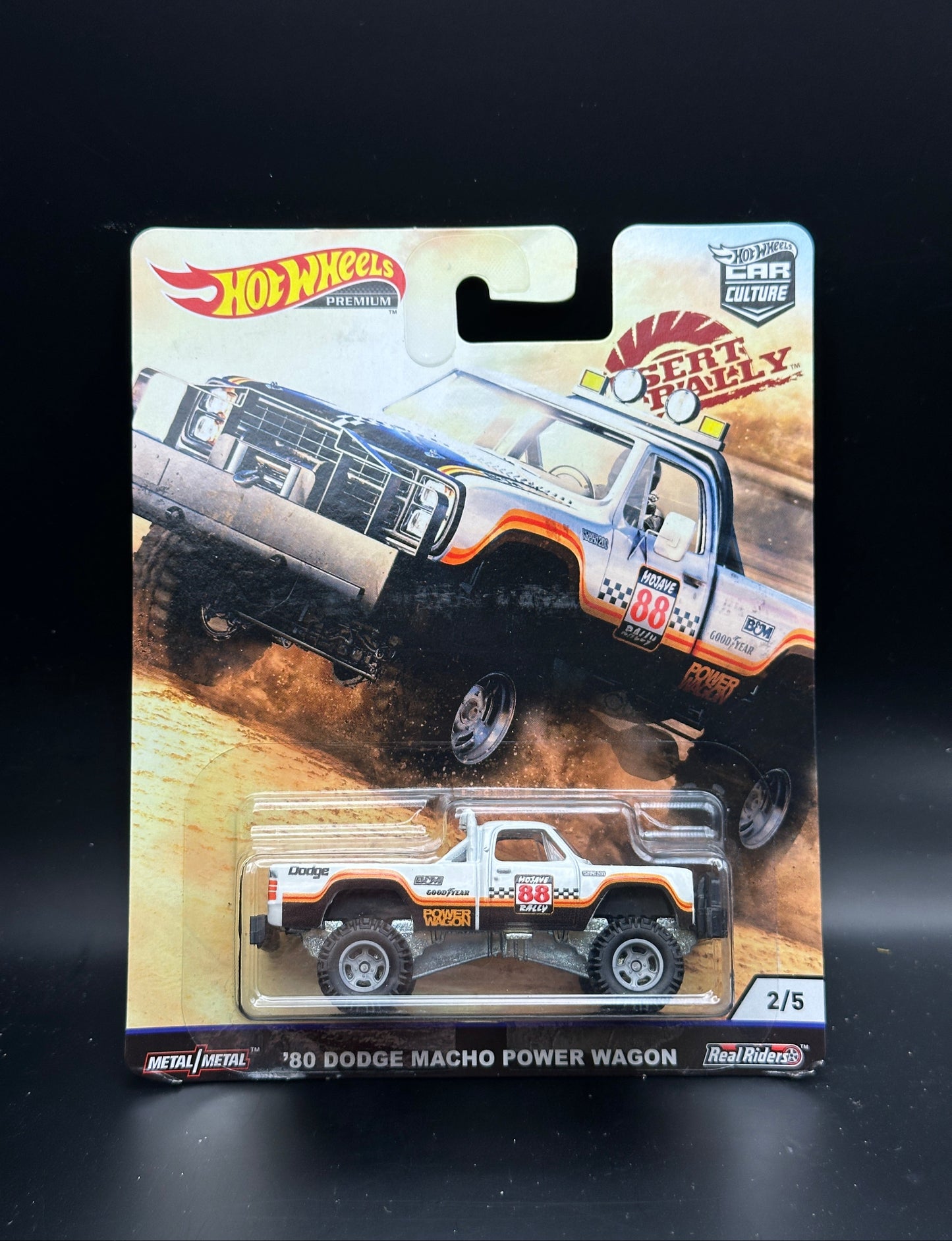 HOT WHEELS - 1980 DODGE MACHO POWER WAGON (2019) - CAR CULTURE - DESERT RALLY 2/5