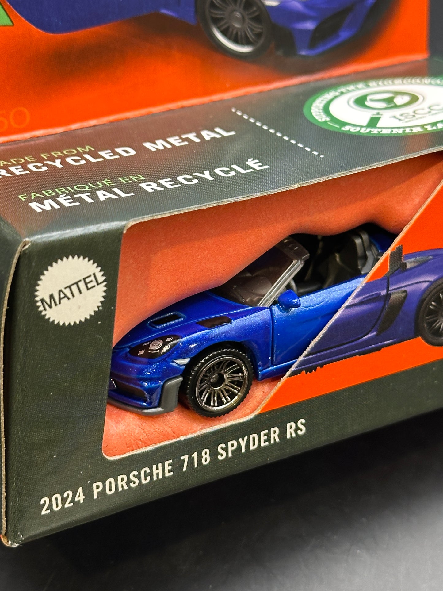 MATCHBOX - 2024 PORSCHE 718 SPYDER RS (2025) - MOVING PARTS - DIECAST
