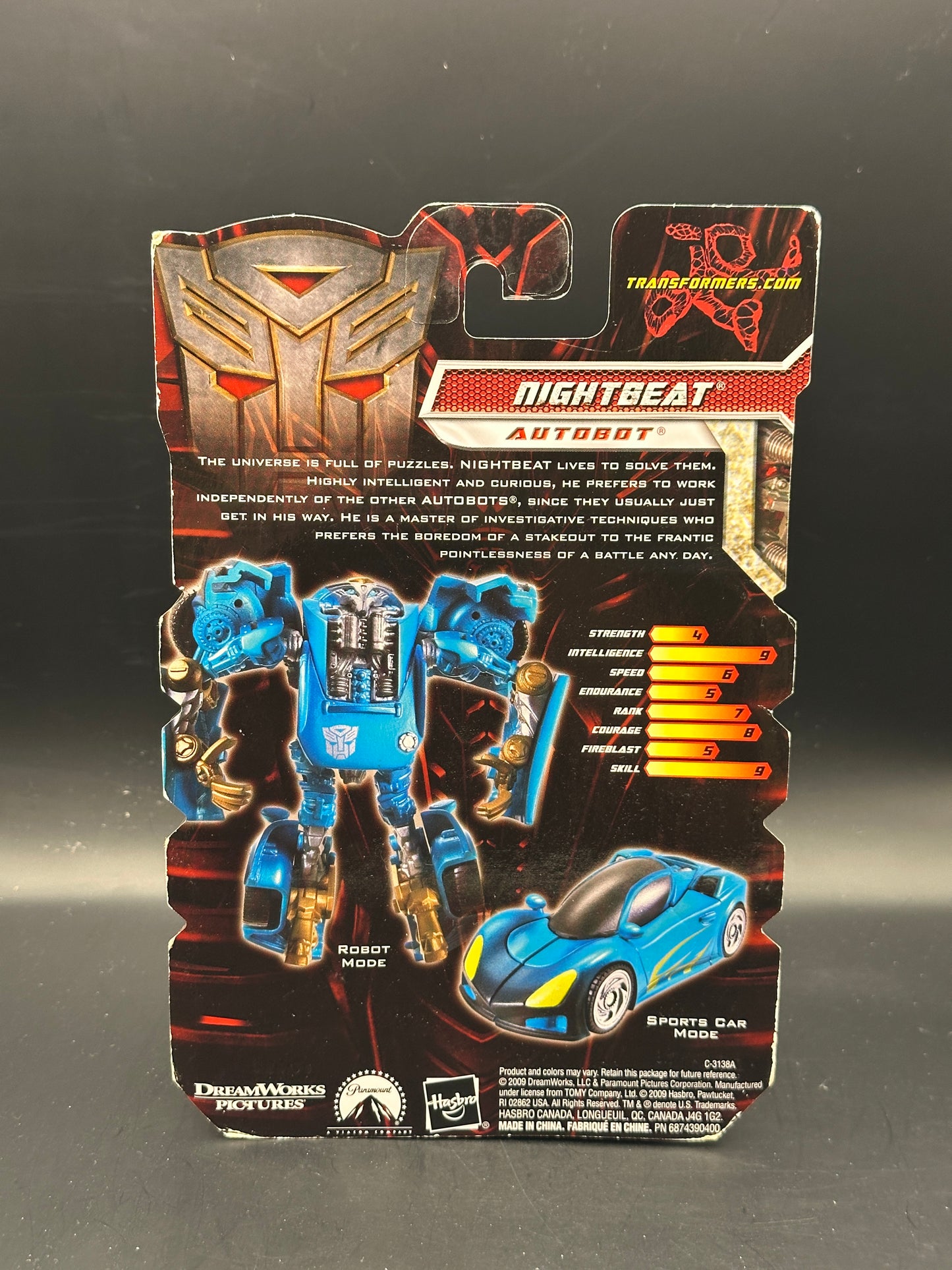 TRANSFORMERS REVENGE OF THE FALLEN - NIGHTBEAT - AUTOBOT ACTION FIGURE