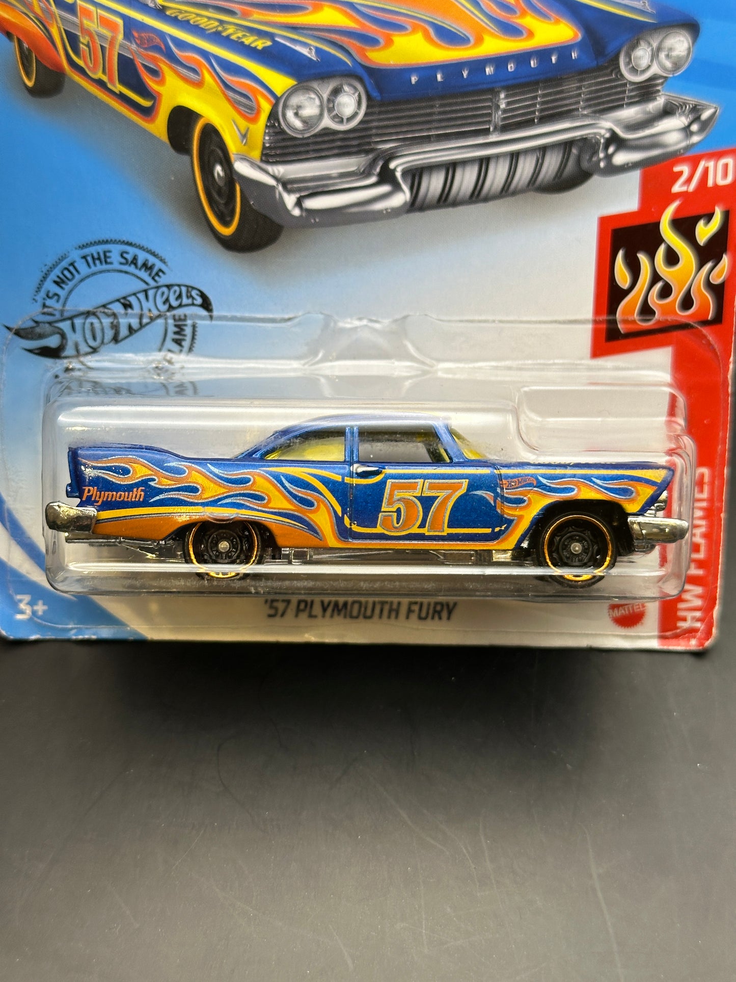 HOT WHEELS - 57 PLYMOUTH FURY (2020) - HW FLAMES 2/10