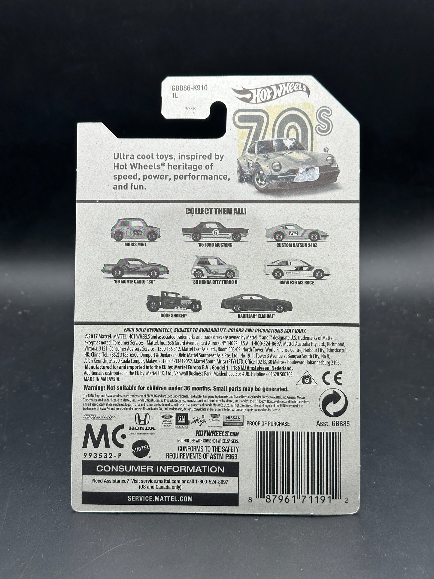 HOT WHEELS - CUSTOM DATSUN 240Z (2019) - THEMED SERIES - THROWBACK SERIES 3/8
