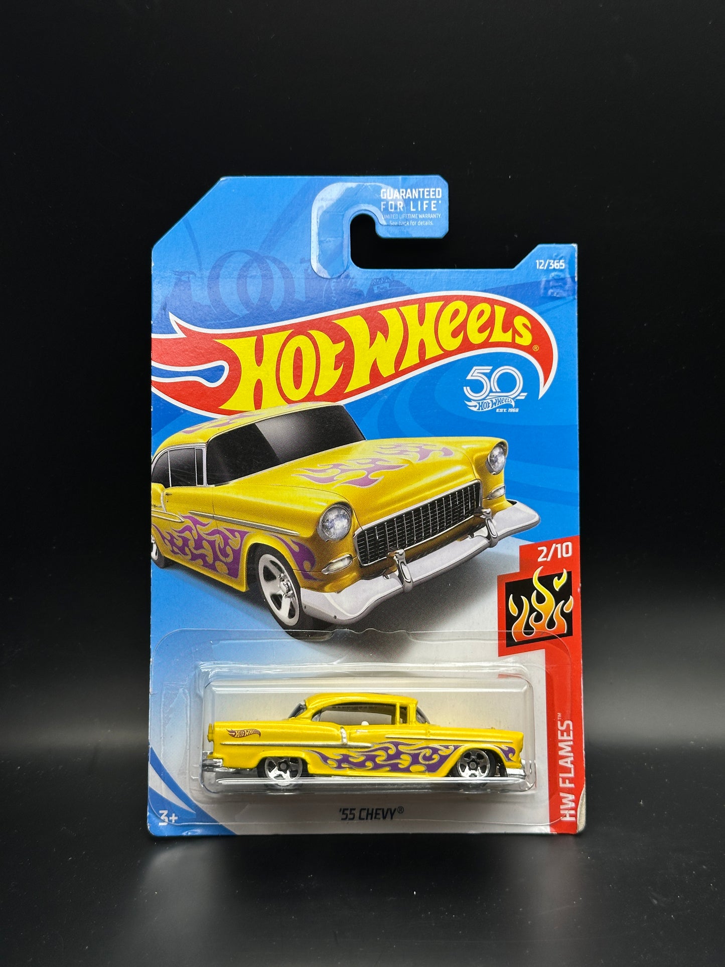 HOT WHEELS - 55 CHEVY (2018) - HW FLAMES 2/10