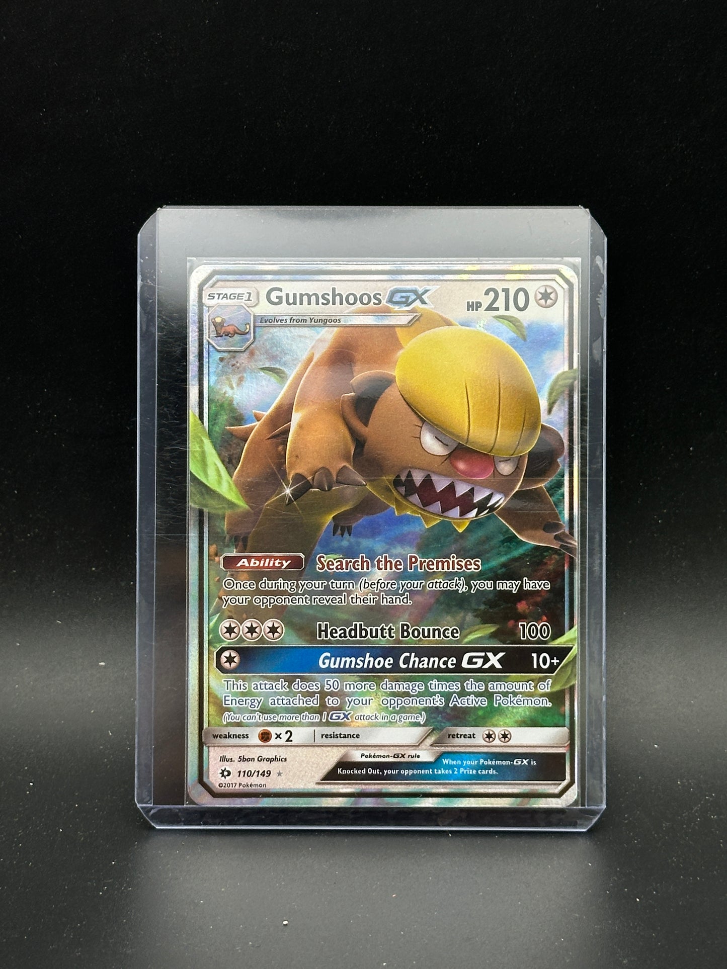 POKEMON TCG - GUMSHOOS GX - ULTRA RARE - SUN AND MOON