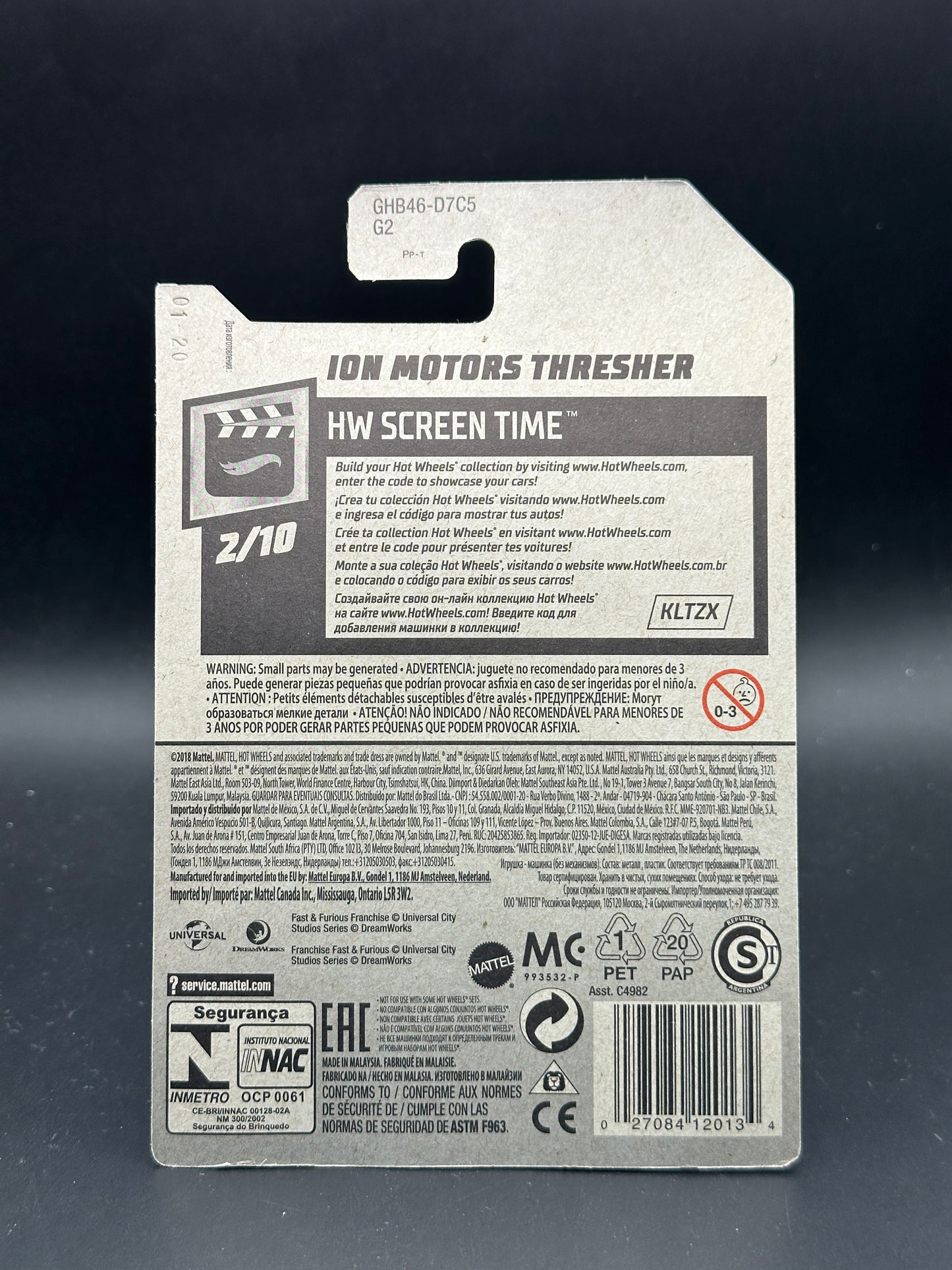 HOT WHEELS - ION MOTORS THRESHER (2020) - HW SCREEN TIME 2/10