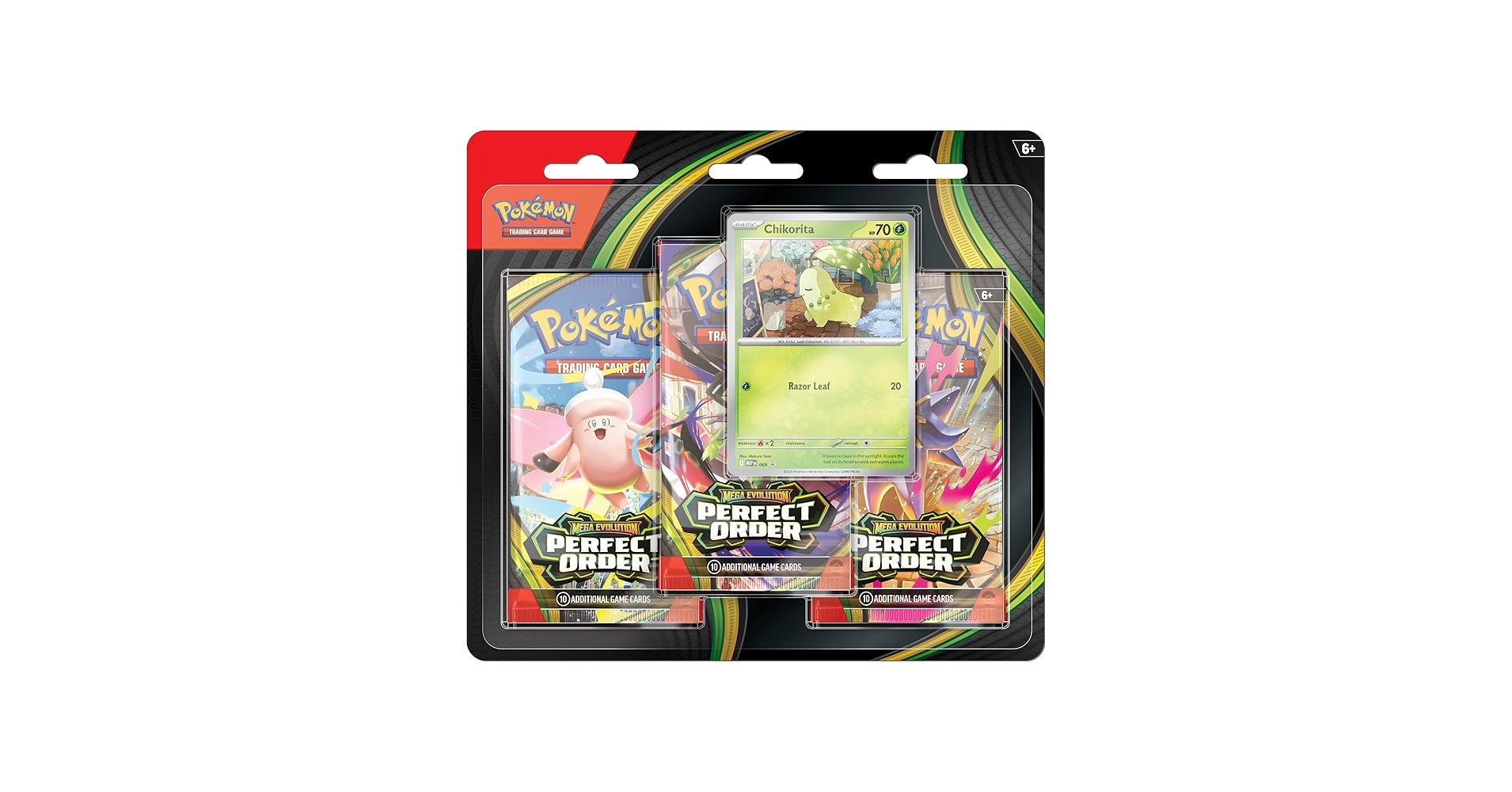 POKEMON TCG - PERFECT ORDER 3 PACK BOOSTER - POKEMON MEGA EVOLUTION POKEMON TCG - PERFECT ORDER 3 PACK BOOSTER - POKEMON MEGA EVOLUTION