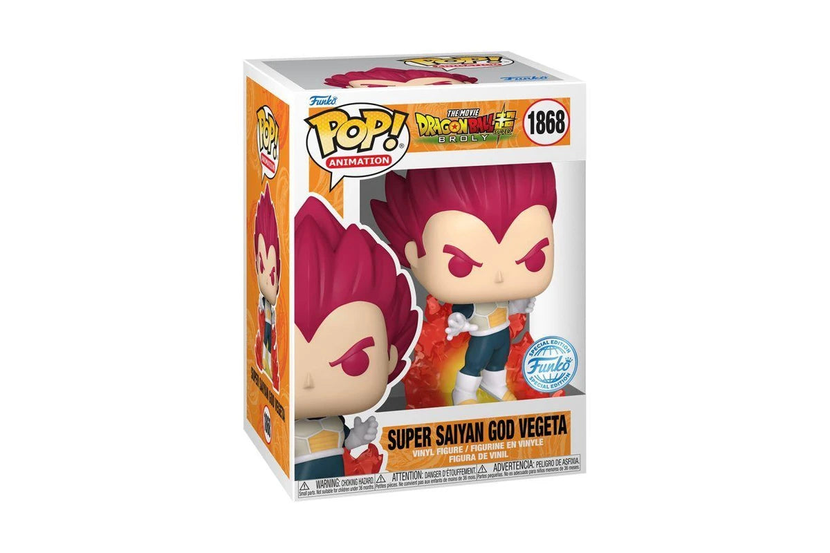 FUNKO POP VINYL - SUPER SAIYAN GOD VEGETA - DRAGON BALL SUPER BROLY #1868