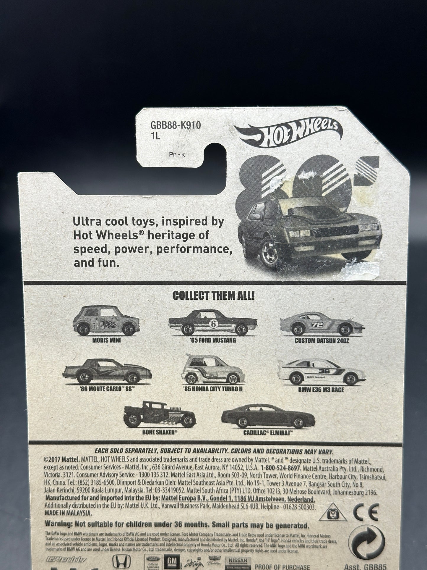 HOT WHEELS - 86 MONTE CARLO SS (2019) - THROWBACK SERIES 4/8