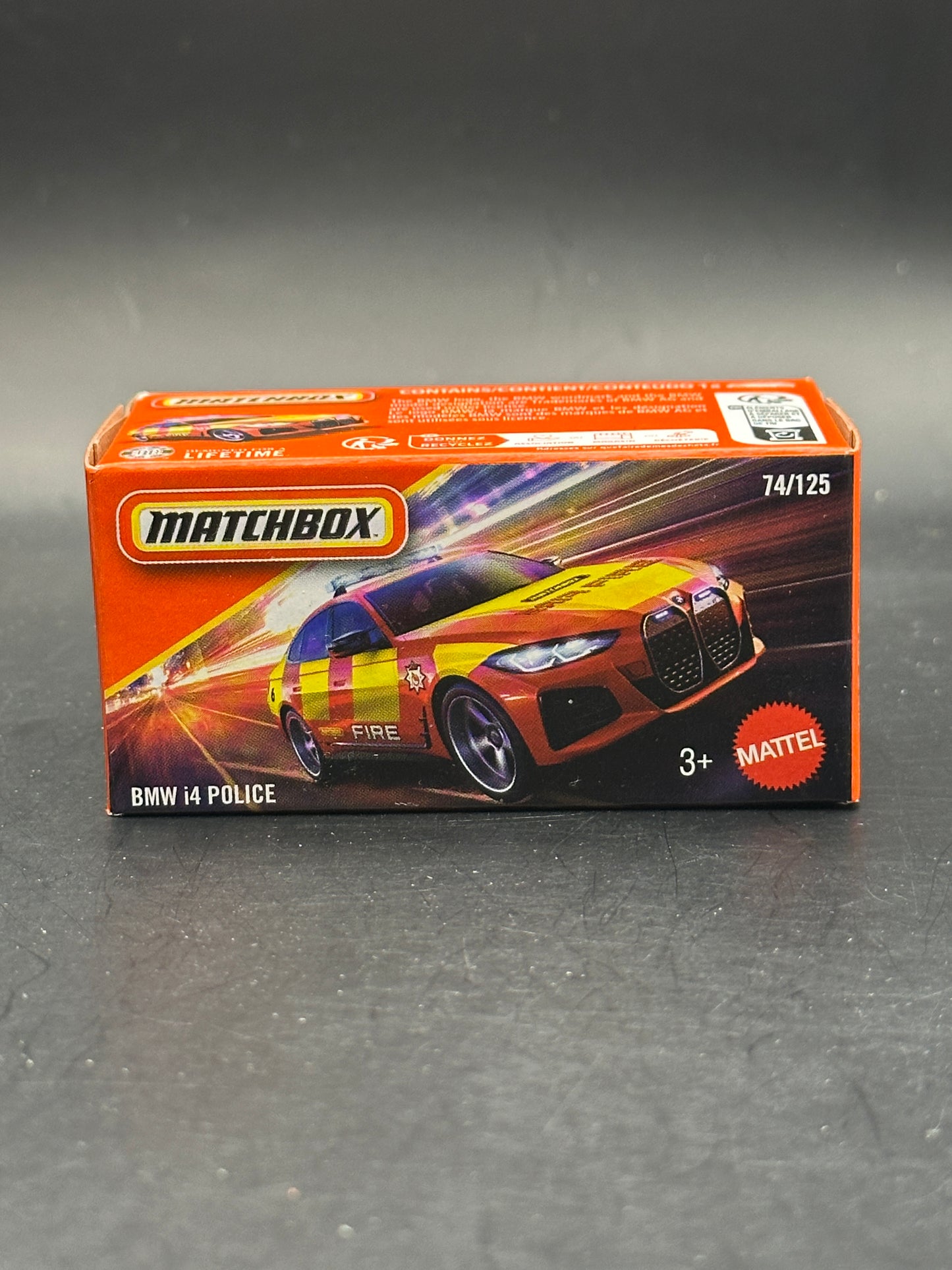 MATCHBOX - BMW i4 POLICE - 74/125 - DIECAST