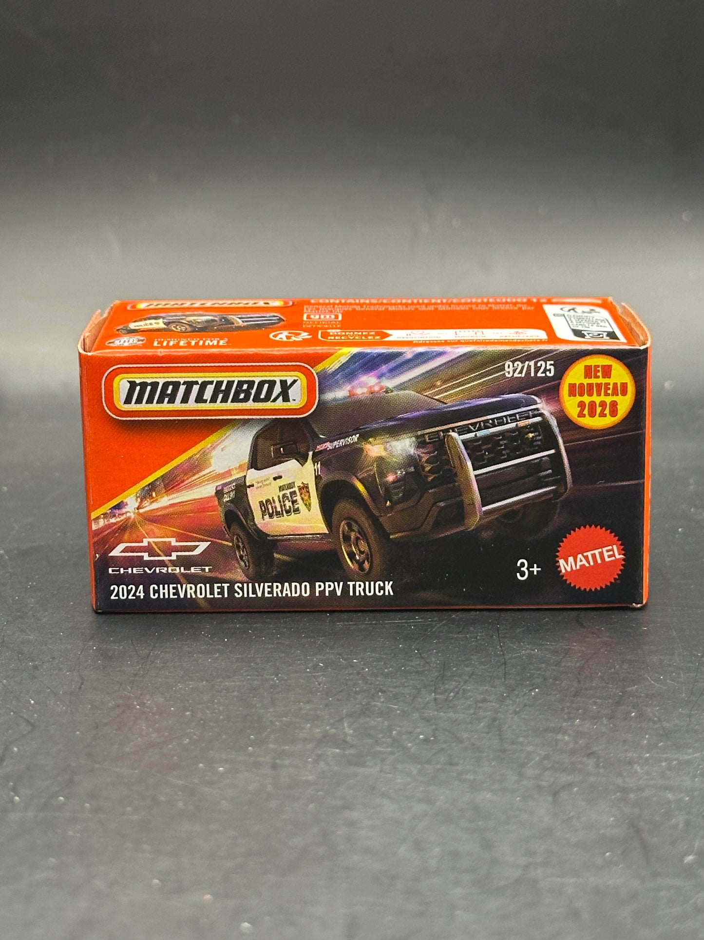 MATCHBOX - 2024 CHEVROLET SILVERADO PPV TRUCK - 92/125 - DIECAST