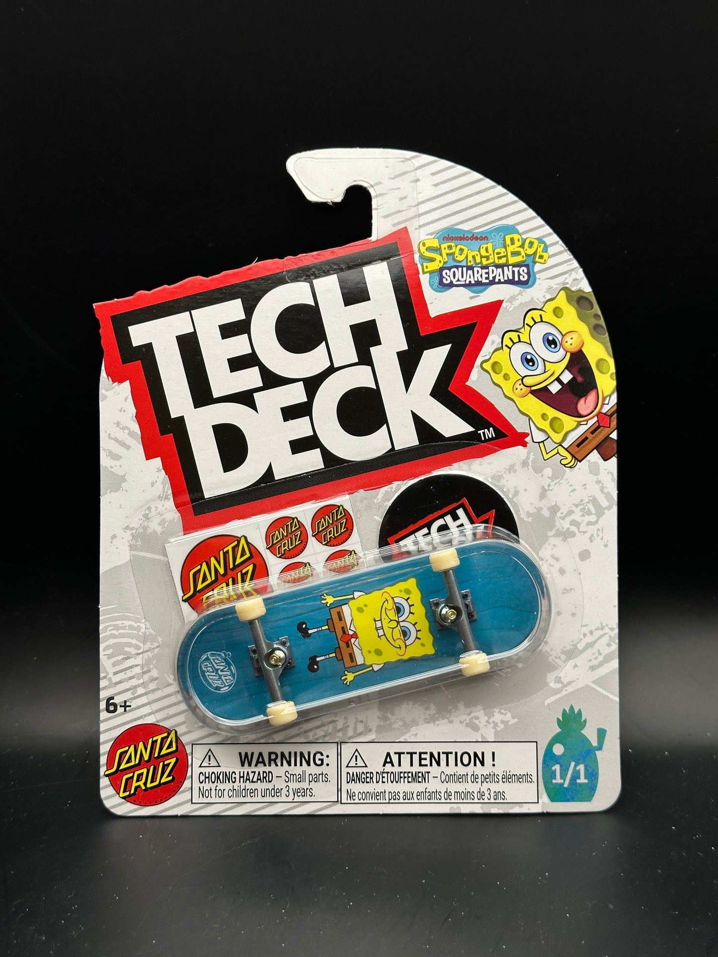 TECH DECK - SPONGEBOB SANTA CRUZ (2026) - RARE 1/1 SKATEBOARD FINGERBOARD