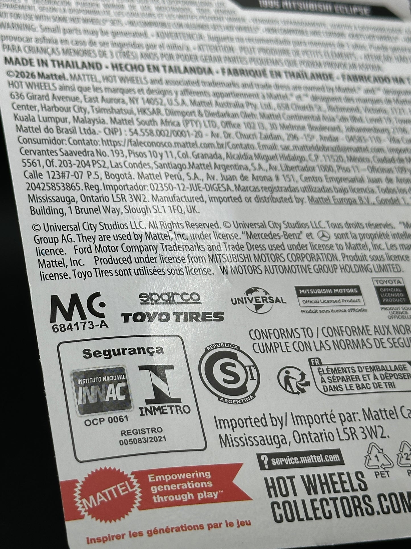 HOT WHEELS - 1995 MITSUBISHI ECLIPSE (2026) - FAST AND FURIOUS 25TH ANNIVERSARY 1/5