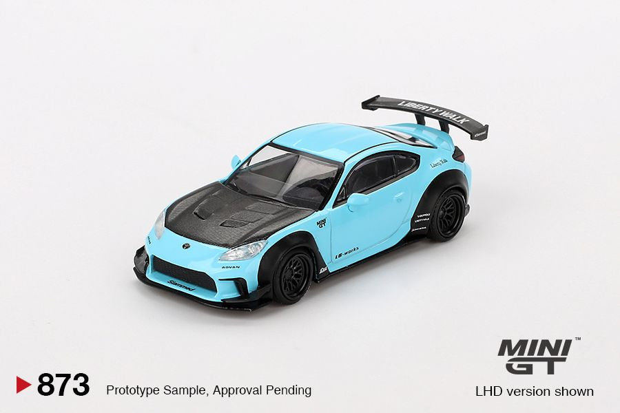 MINI GT - TOYOTA GR86 - LB NATION - BABY BLUE