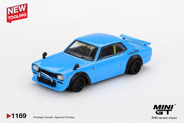 MINI GT - NISSAN LB WORKS HAKOSUKA - BABY BLUE