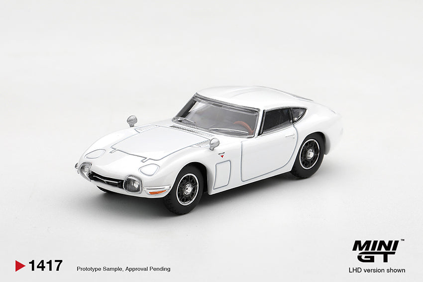 PRE-ORDER DEADLINE: OCTOBER 21 - MINI GT - TOYOTA 2000GT PEGASUS WHITE - EST ARRIVAL MARCH 2027 - STANDARD BOX